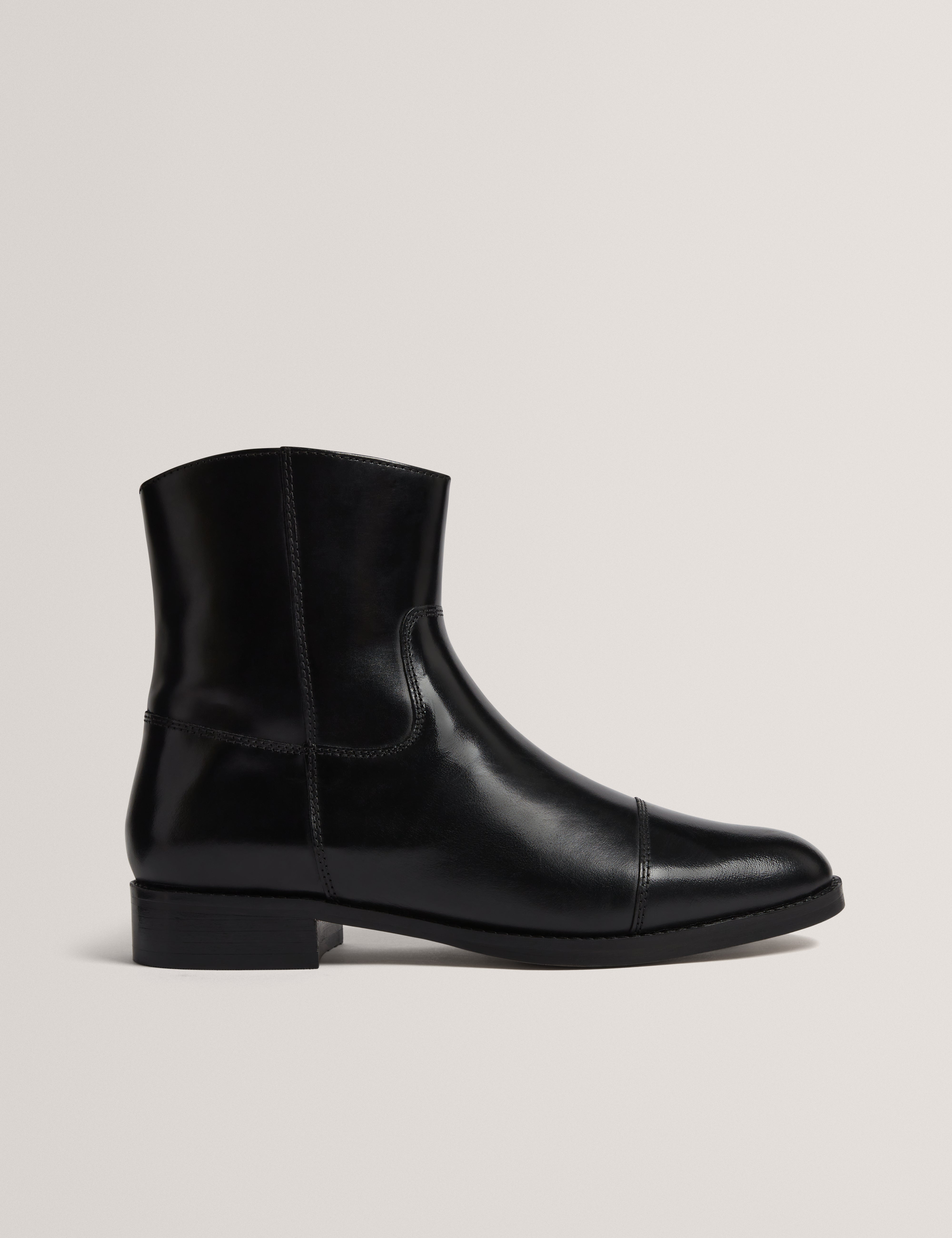 Aabsa Ankle Flat Boot Black