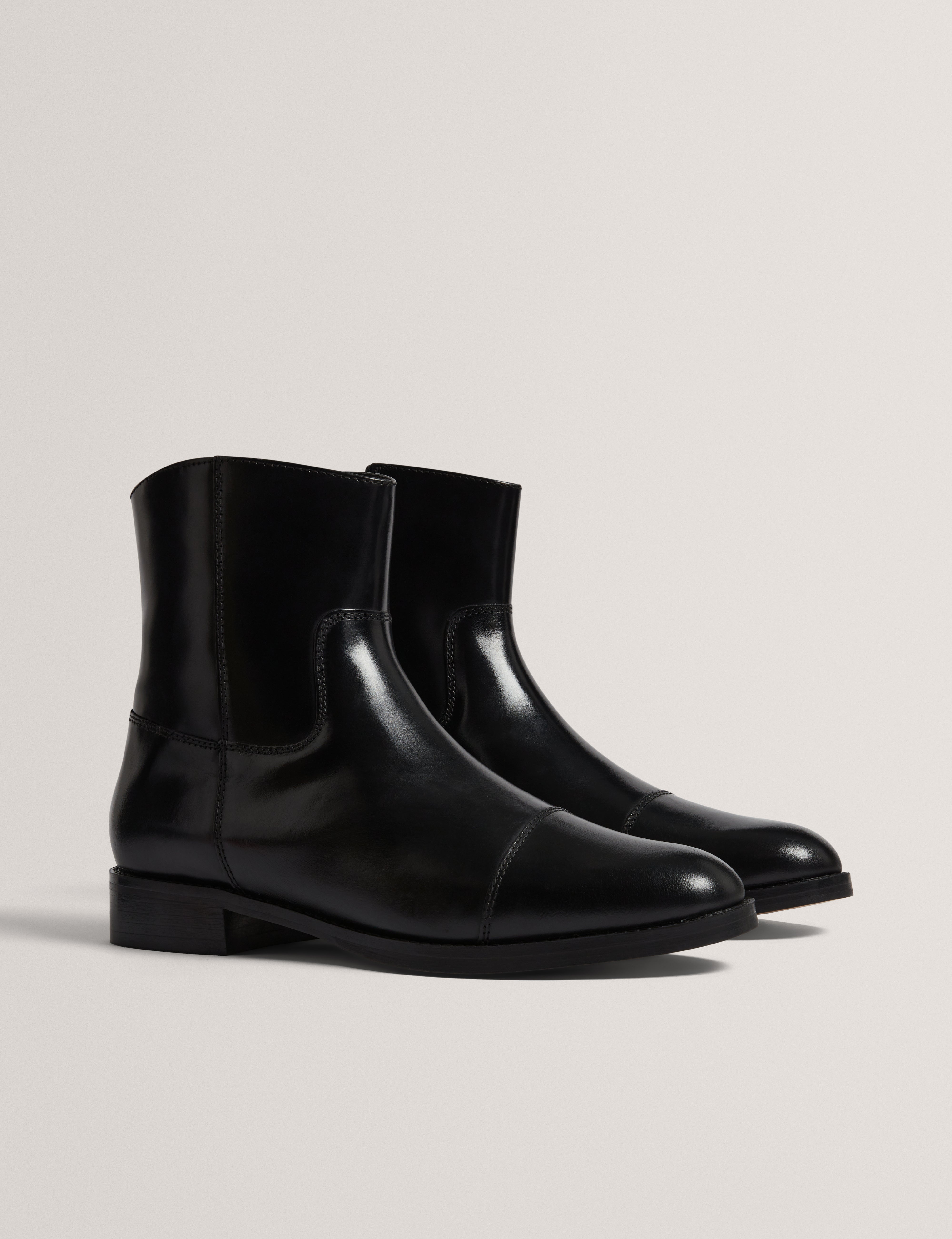 Aabsa Ankle Flat Boot Black