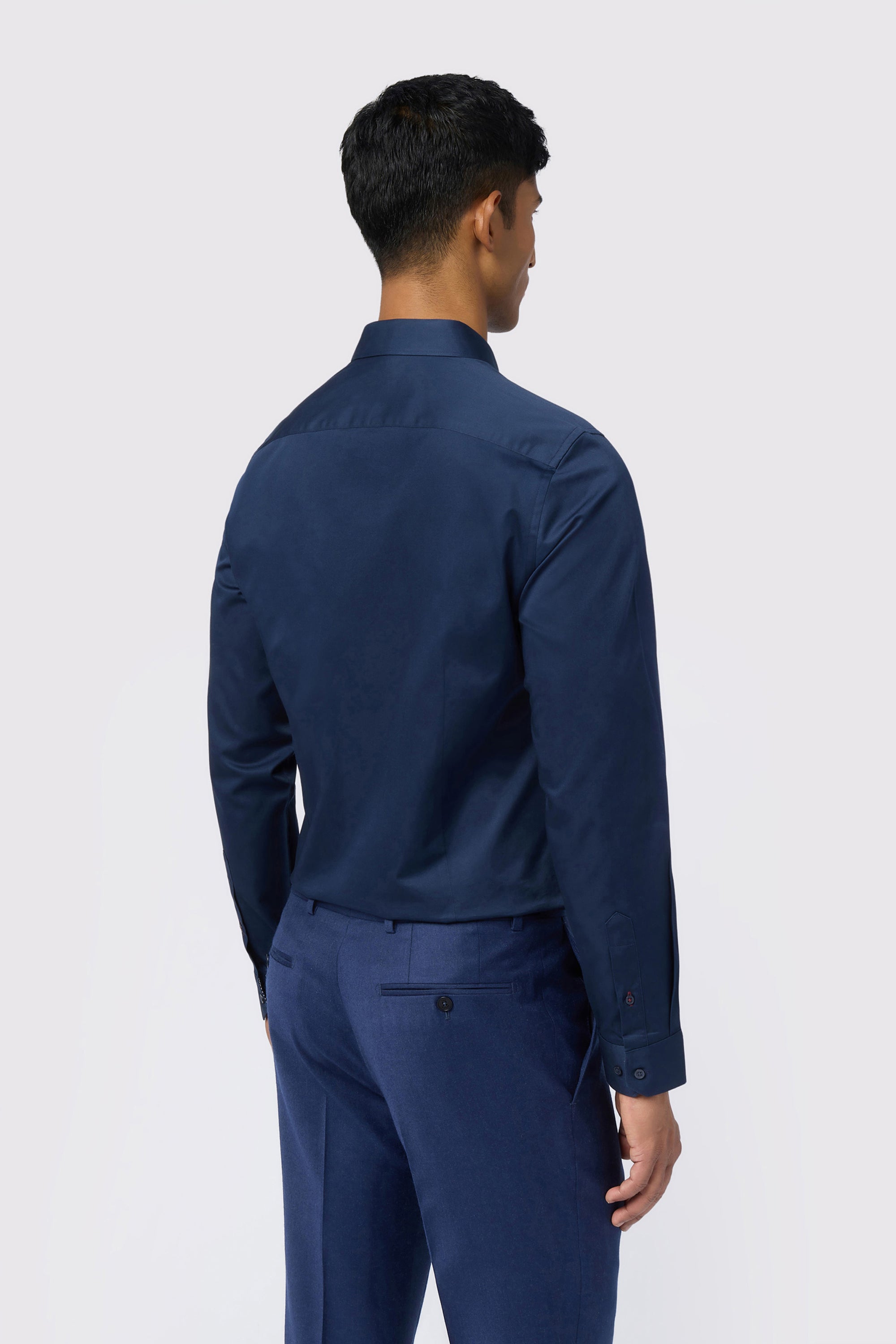 Luuk-Luuk Stretch Navy Slim Shirt Navy