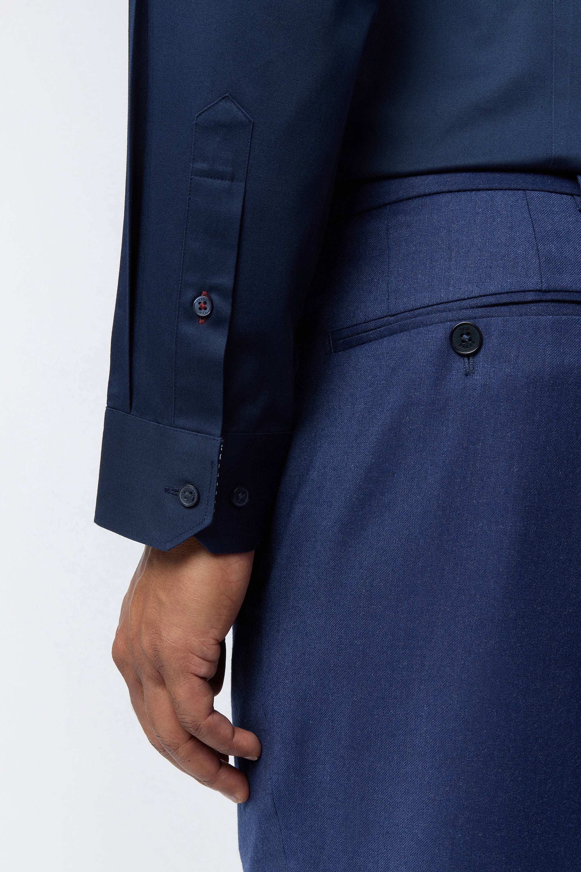 Luuk-Luuk Stretch Navy Slim Shirt Navy