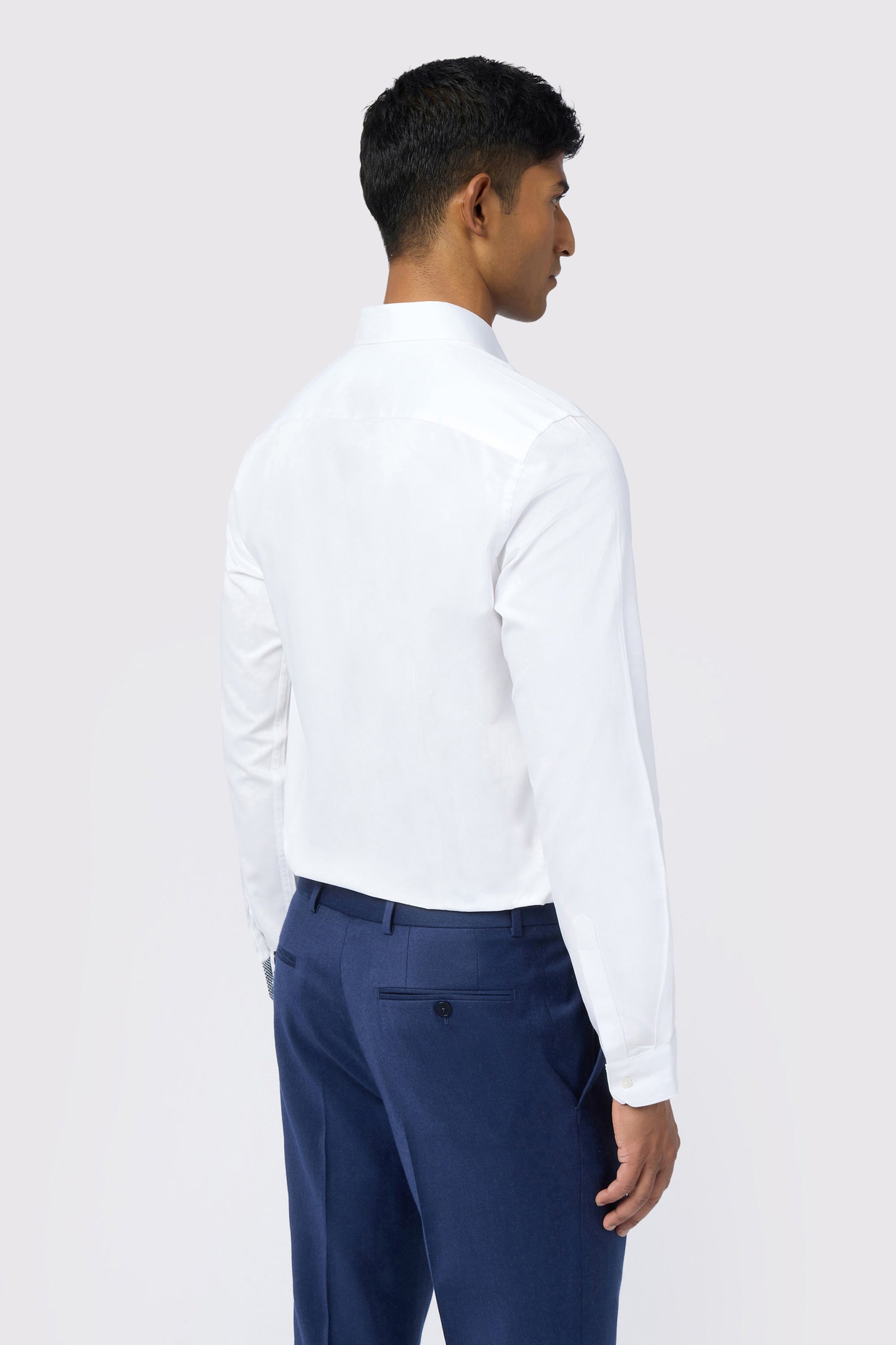 Emile-Emile Stretch White Slim Shirt White