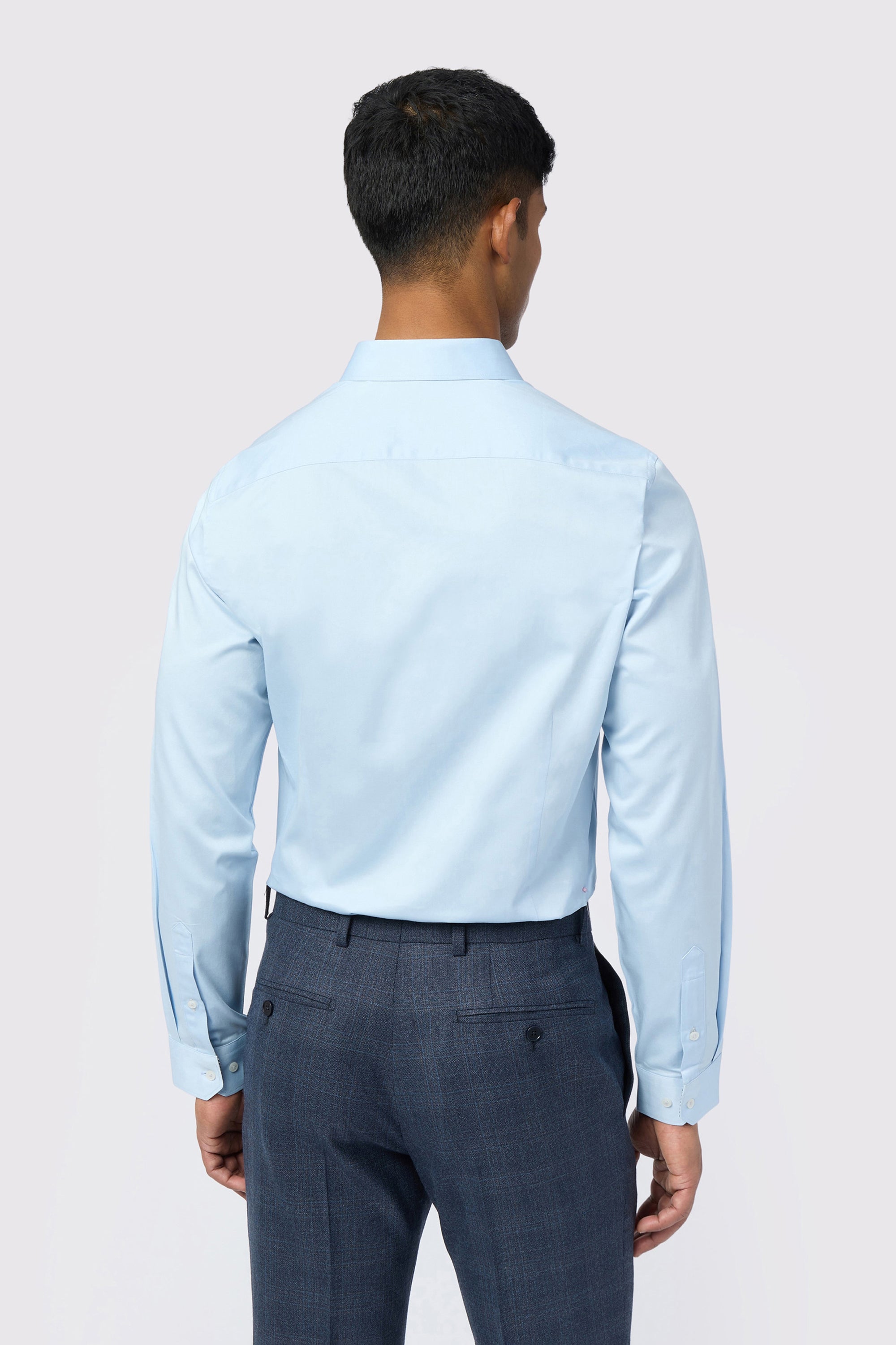Felix-Felix Stretch Blue Slim Shirt Blue