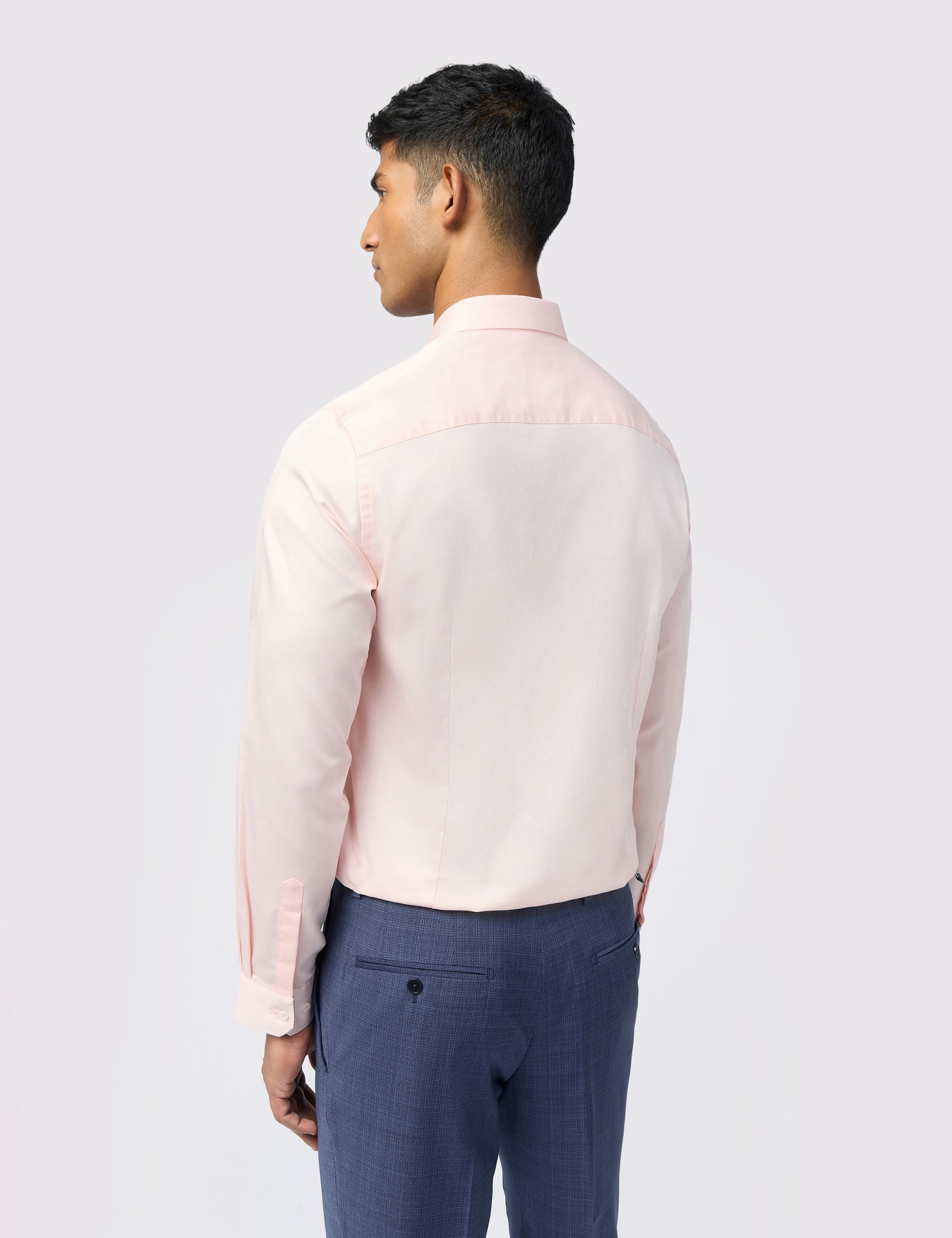 Vinci-Vinci Stretch Pink Slim Shirt Pink
