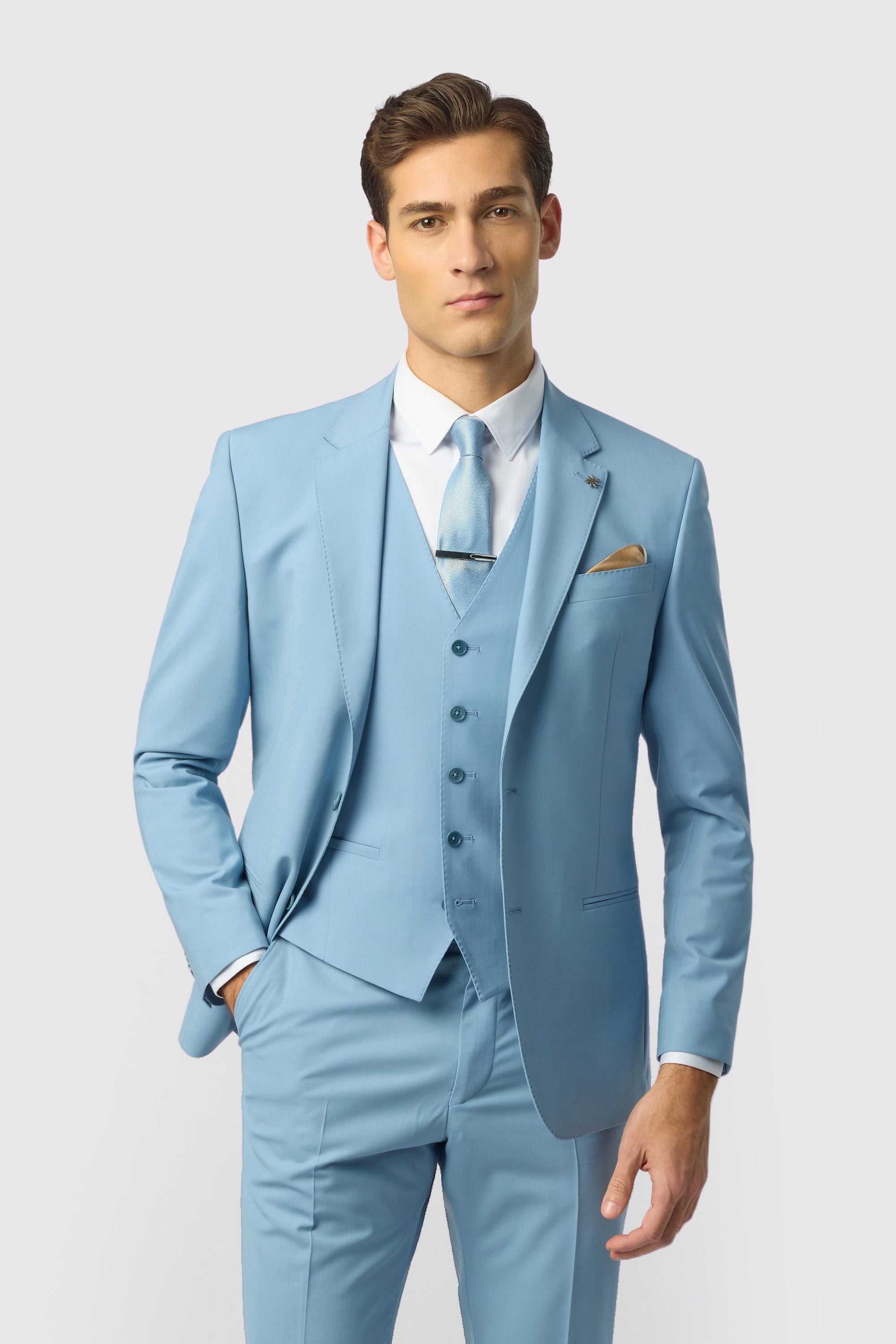 Delphi-Powder Blue Panama Jkt Blue