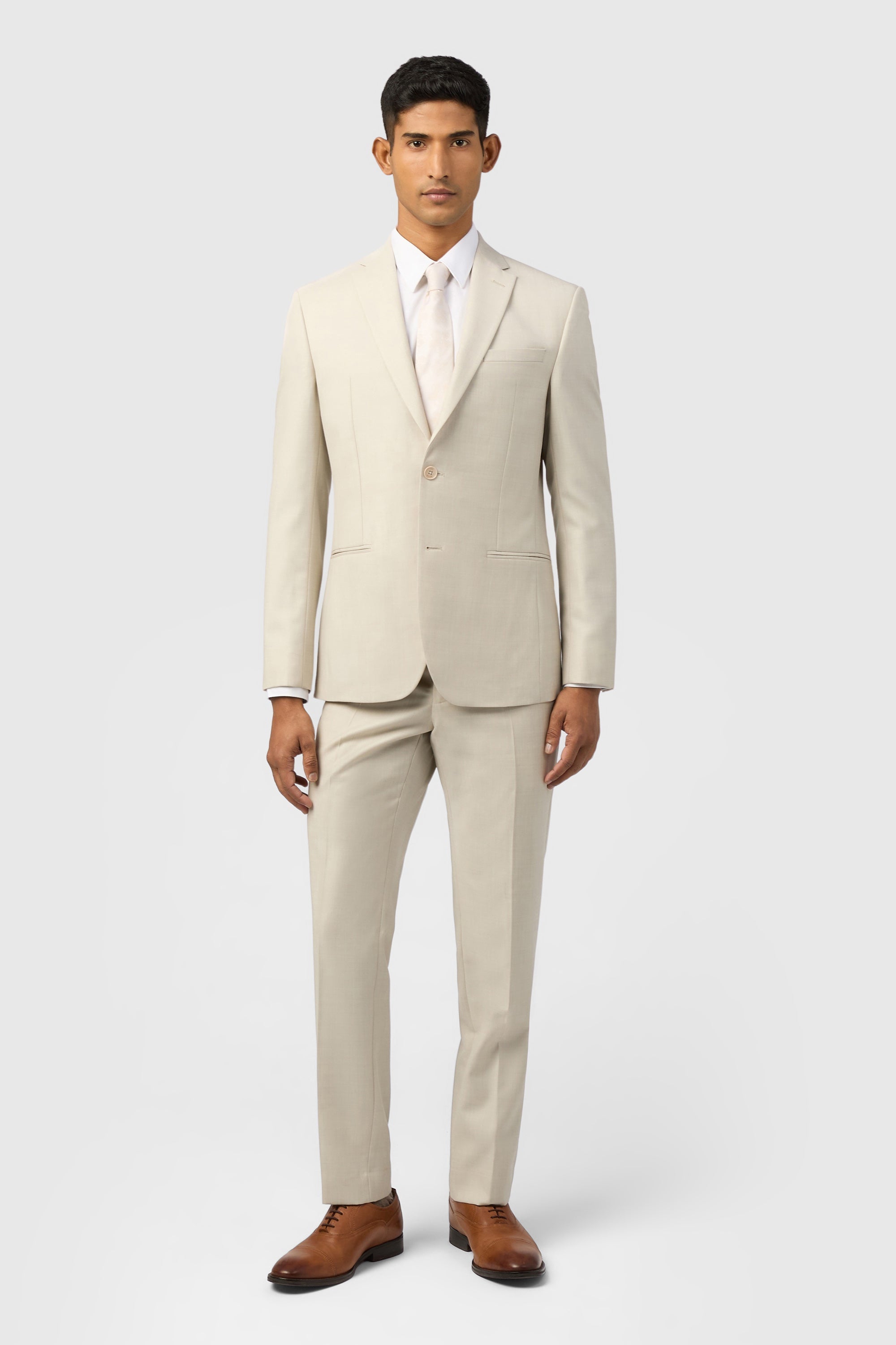 Hague-Stone Sharkskin Jkt Stone Nude