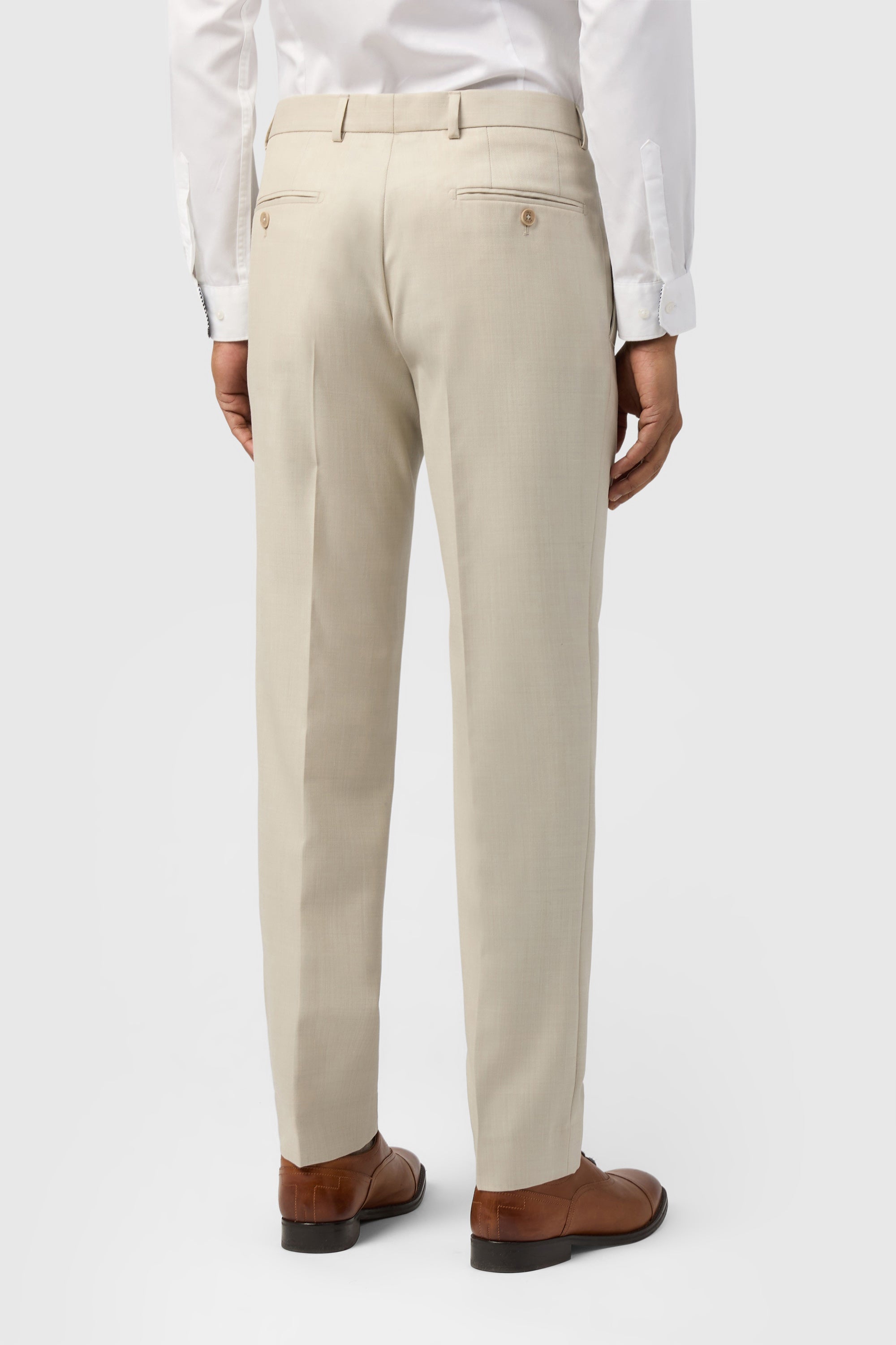 Hague-Stone Sharkskin Trs Stone Nude