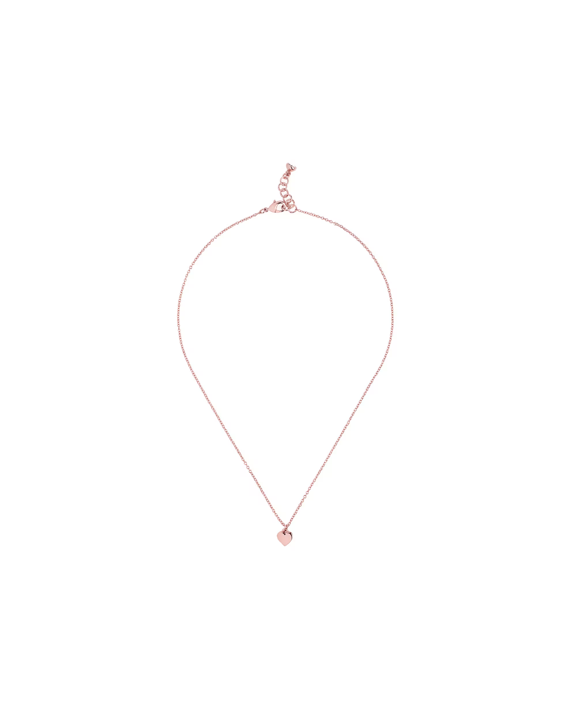 Hara Tiny Heart Pendant Necklace Rose Gold