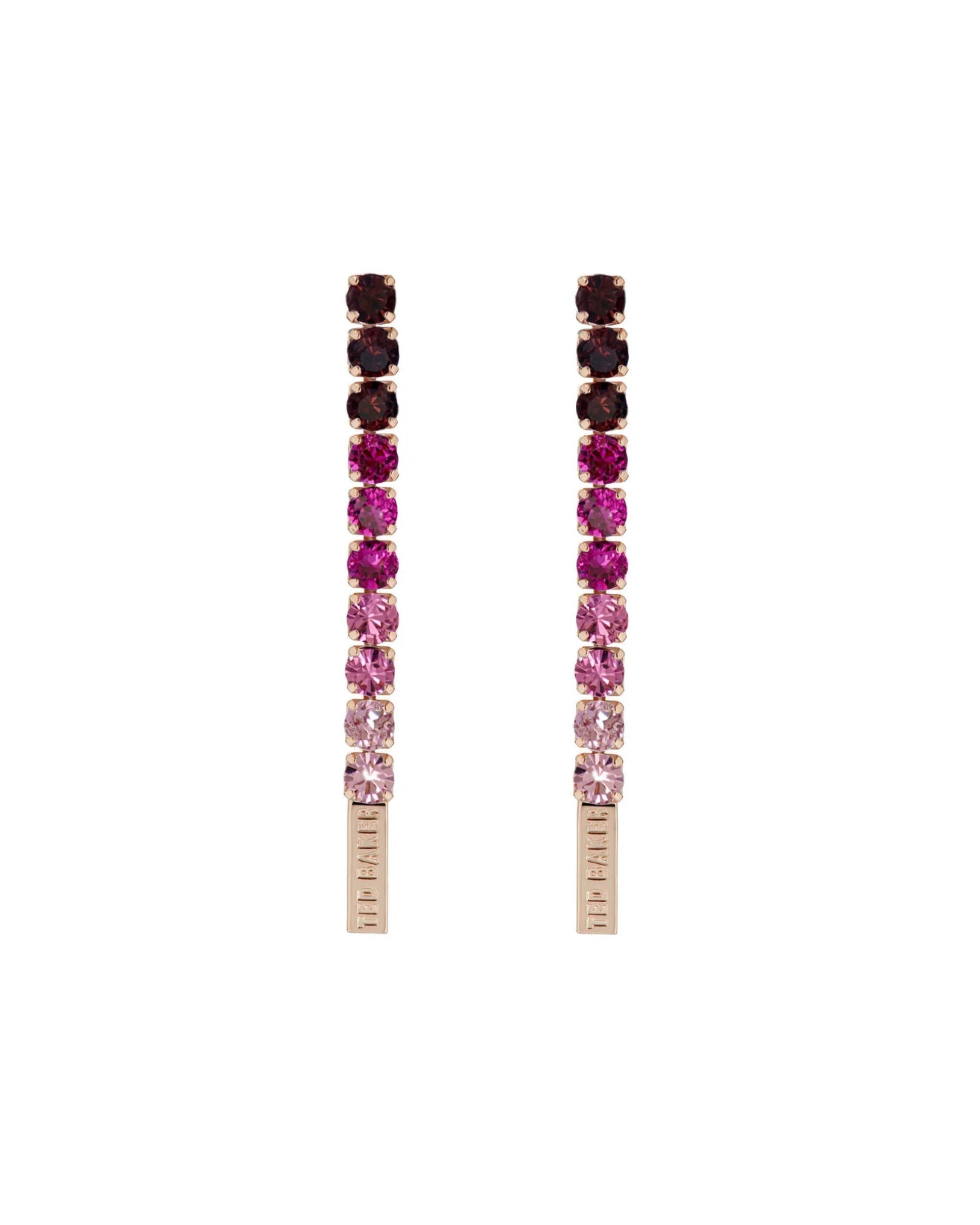 Mellsie: Icon Crystal Drop Earring Rose Gold