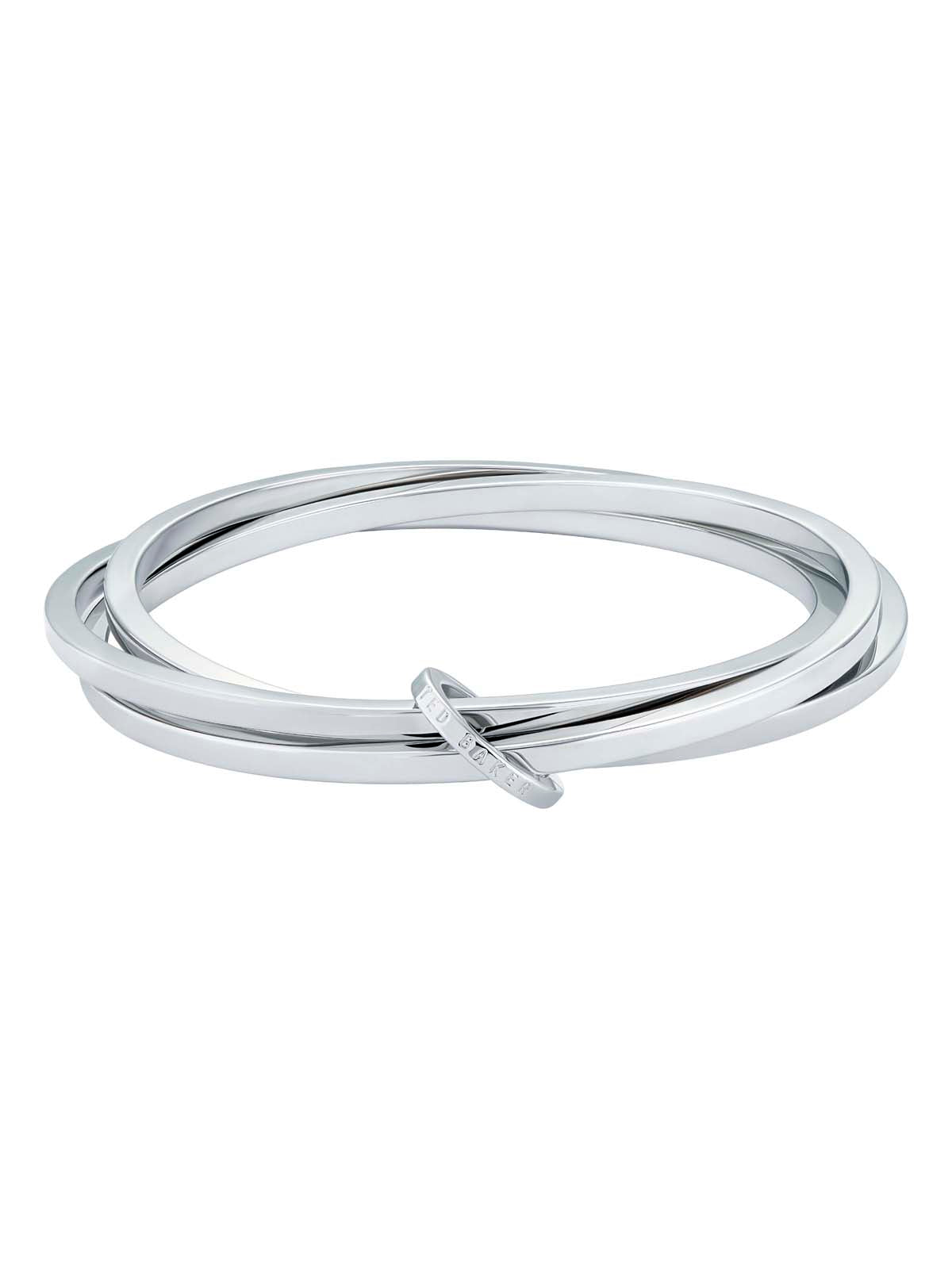 Huulia Multi Hoop Bangle Bracelet Silver