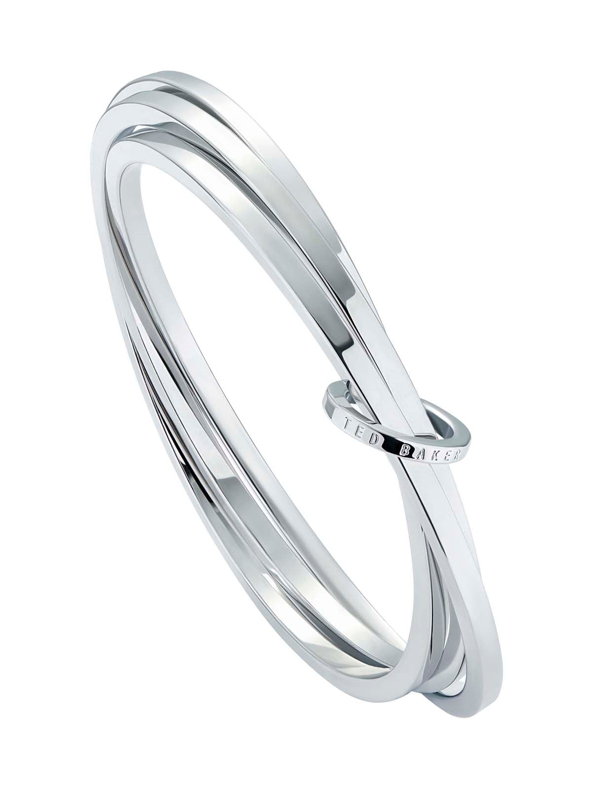 Huulia Multi Hoop Bangle Bracelet Silver