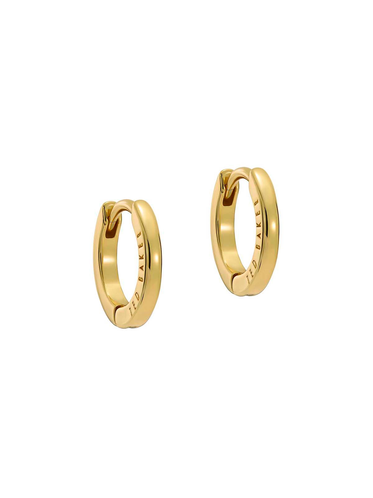 Crislie Logo Hoop Earrings (12Mm) Gold