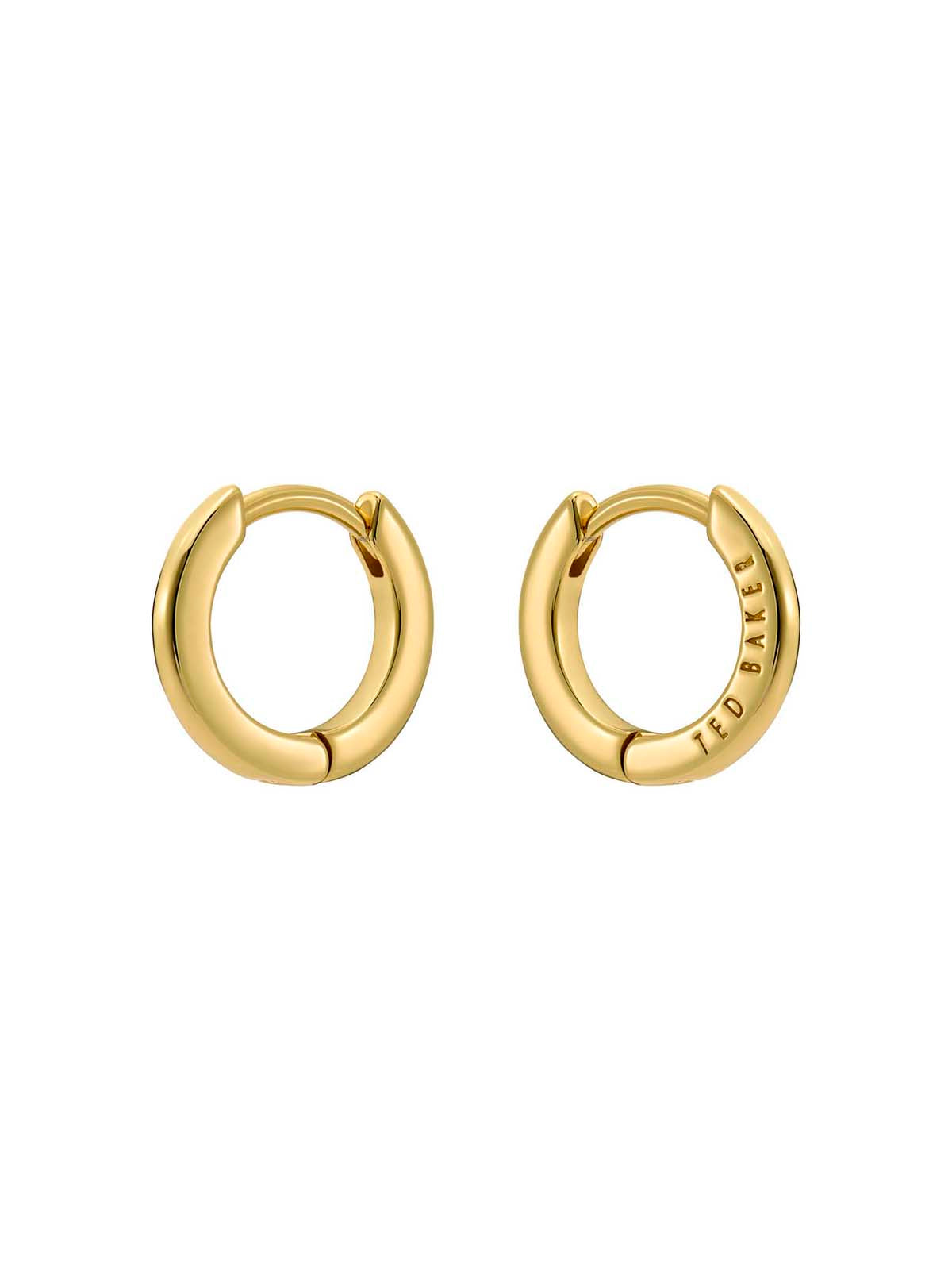Crislie Logo Hoop Earrings (12Mm) Gold