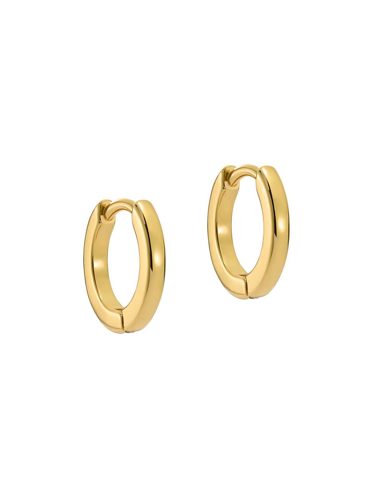 Crislie Logo Hoop Earrings (12Mm) Gold