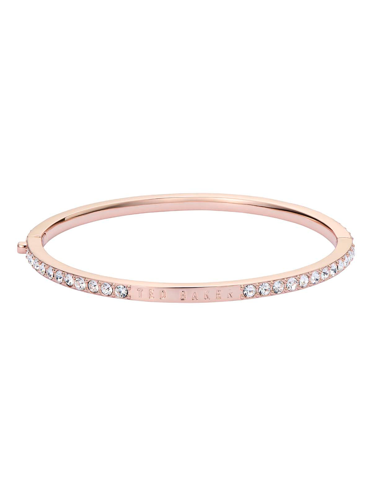 Claudia Narrow Crystal Hinged Bangle Bracelet Crystal