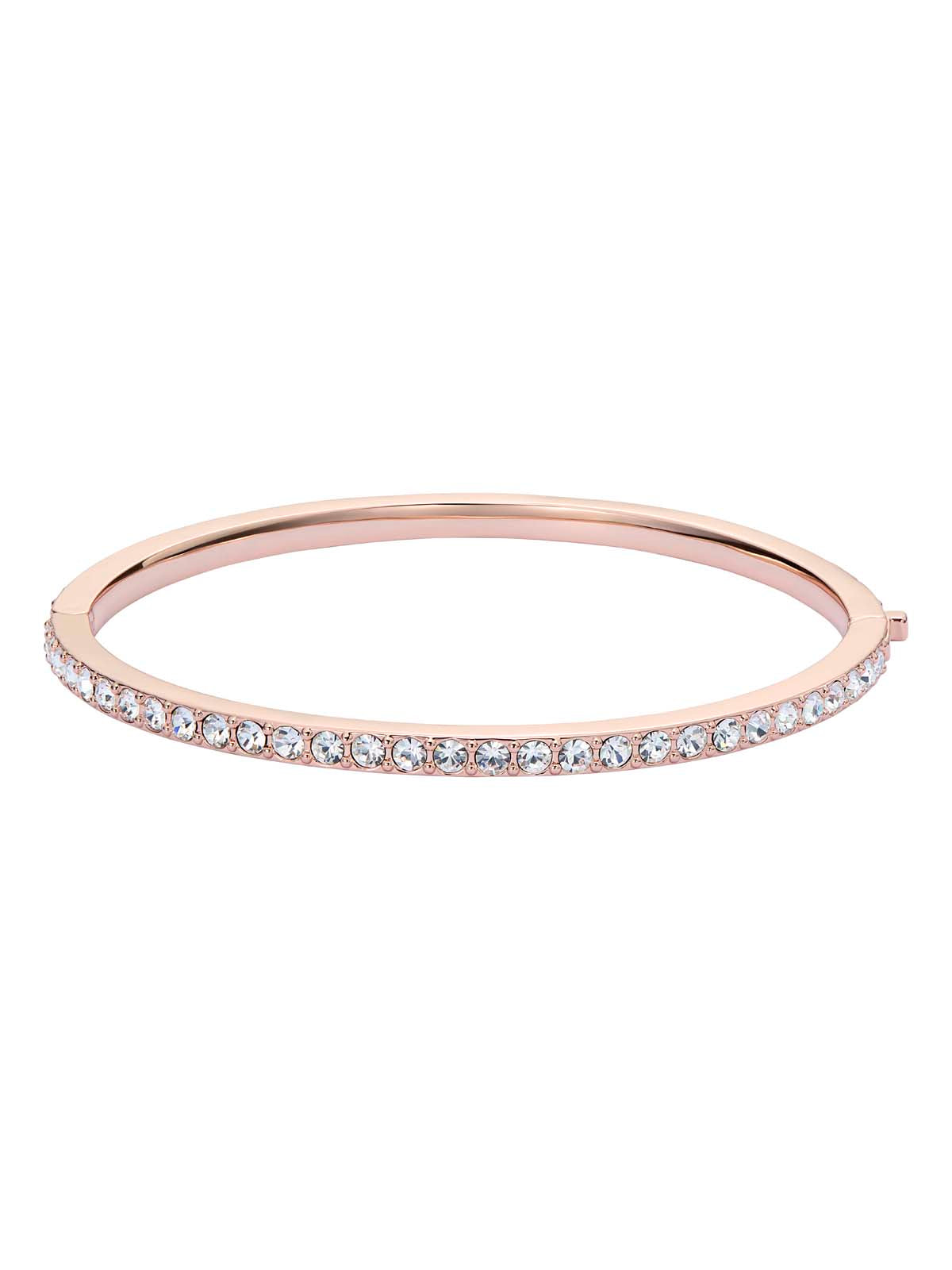 Claudia Narrow Crystal Hinged Bangle Bracelet Crystal