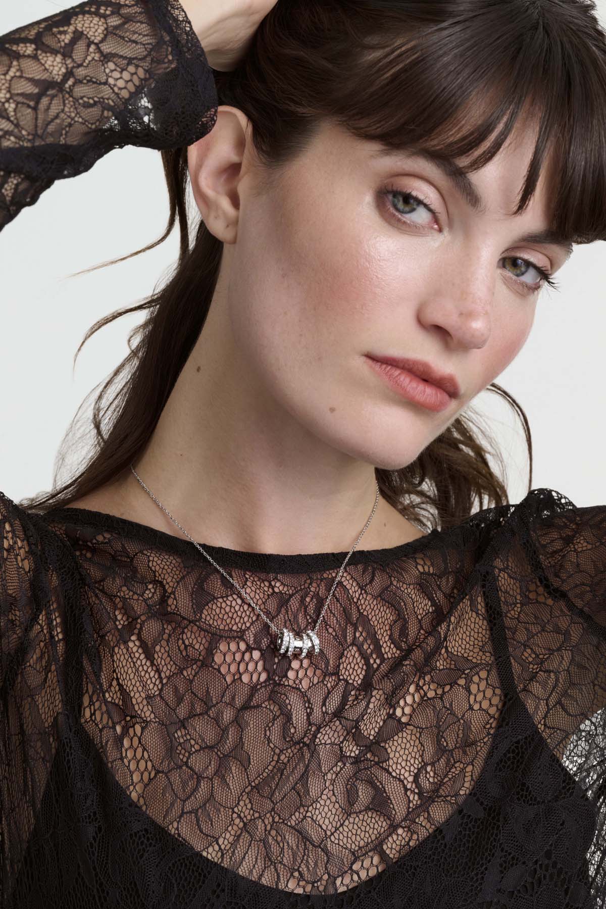 Romie Crystal Roll Multi Pendant Necklace Crystal