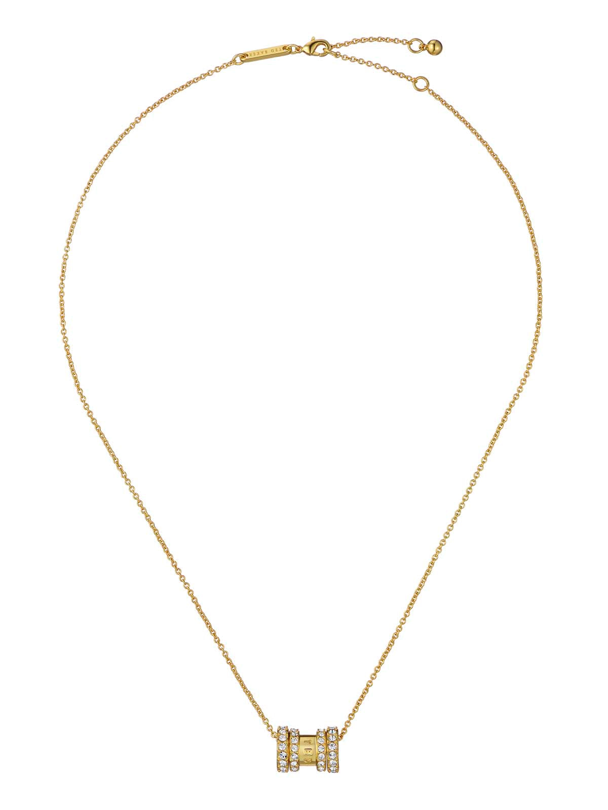 Romie Crystal Roll Multi Pendant Necklace Crystal