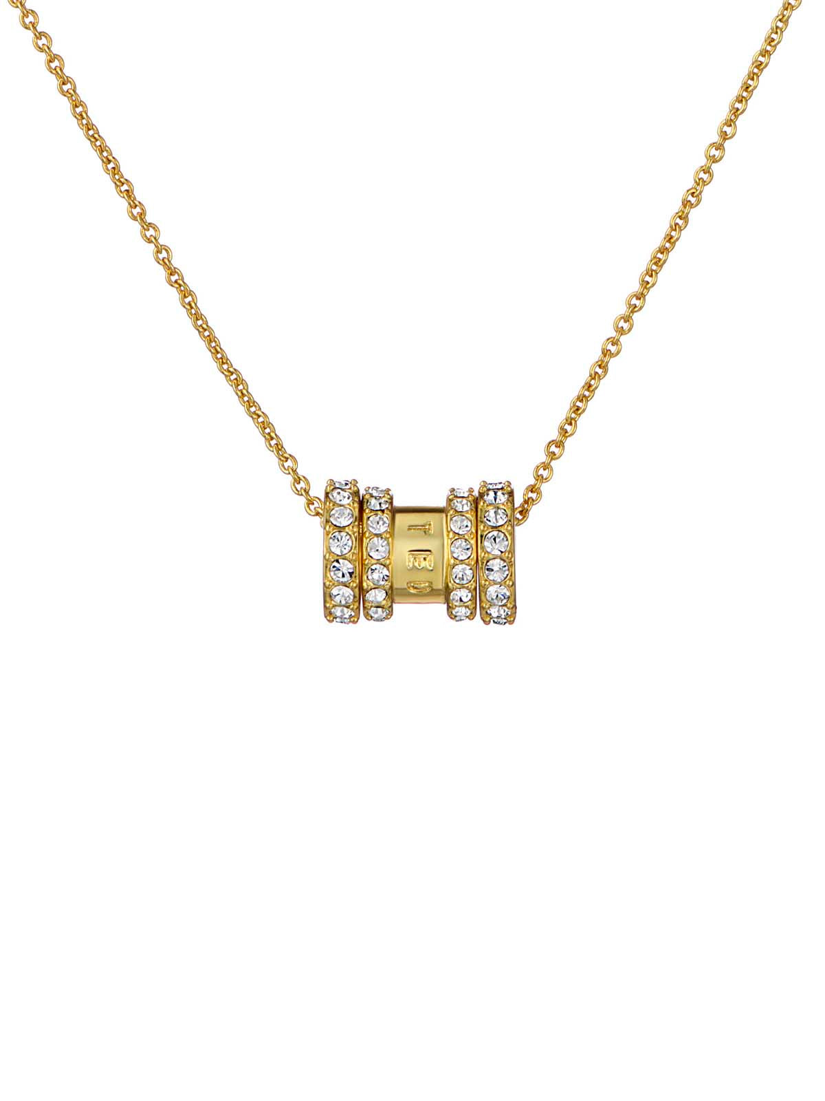 Romie Crystal Roll Multi Pendant Necklace Crystal