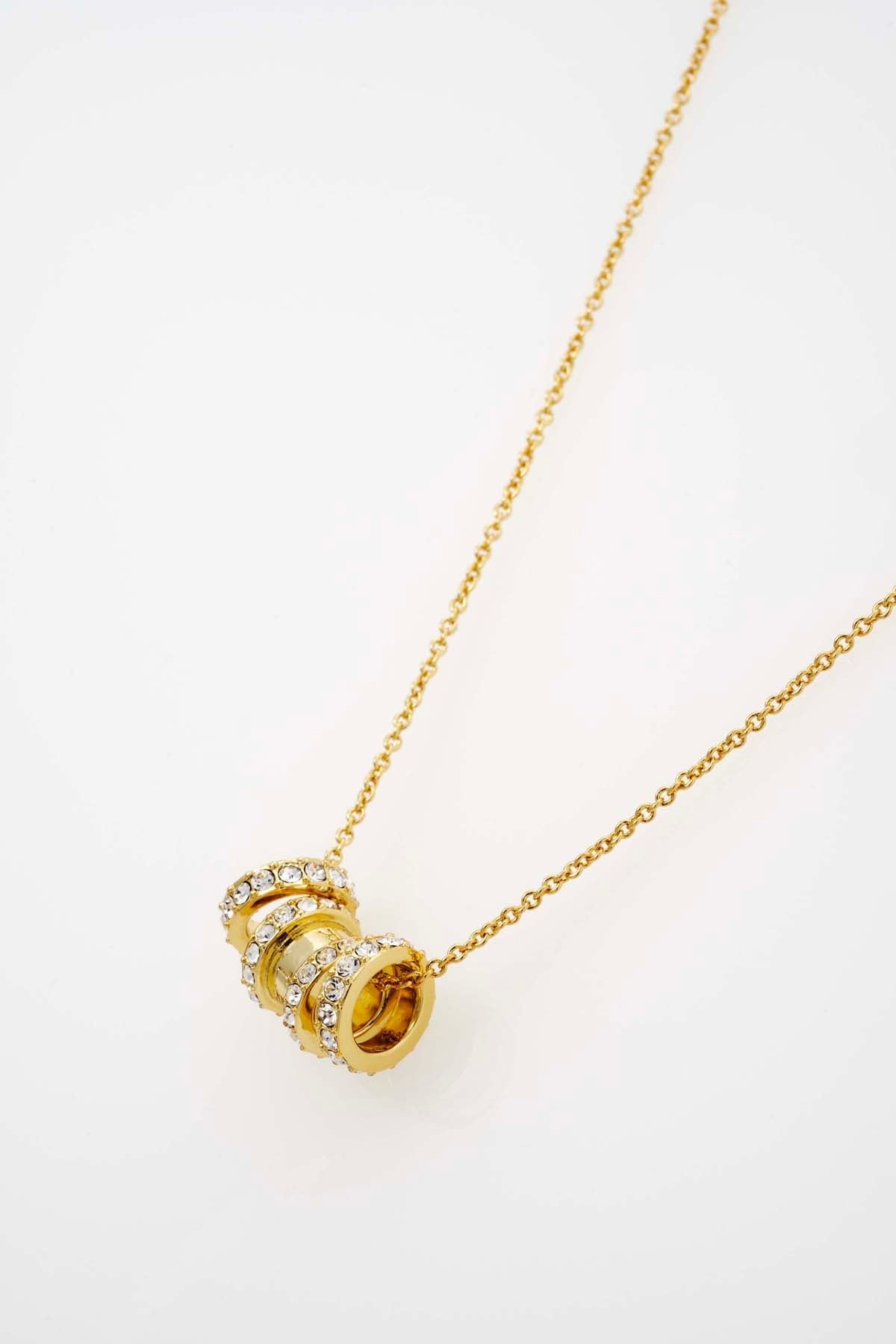 Romie Crystal Roll Multi Pendant Necklace Crystal