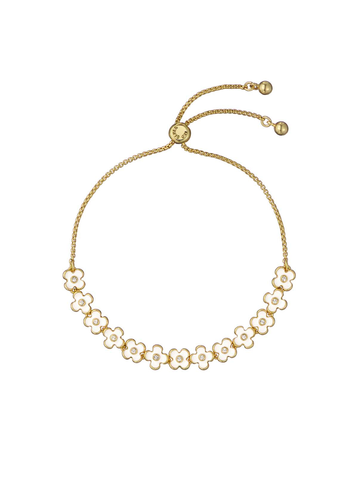 Gala Garland Adjustable Bracelet White