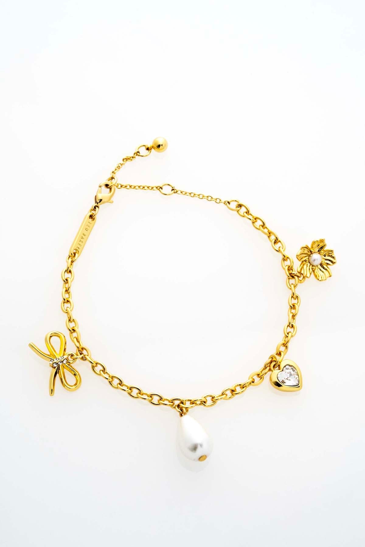 Isabella Icon Charm Adjustable Bracelet Pearl