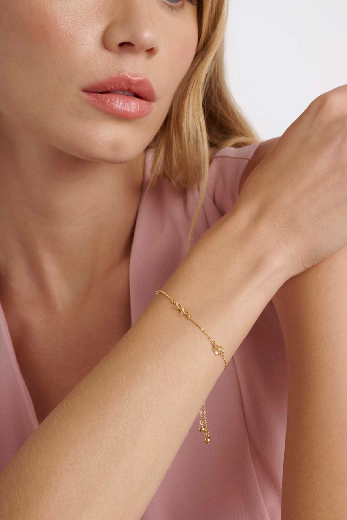 Ilona Mini Icons Adjustable Bracelet Gold