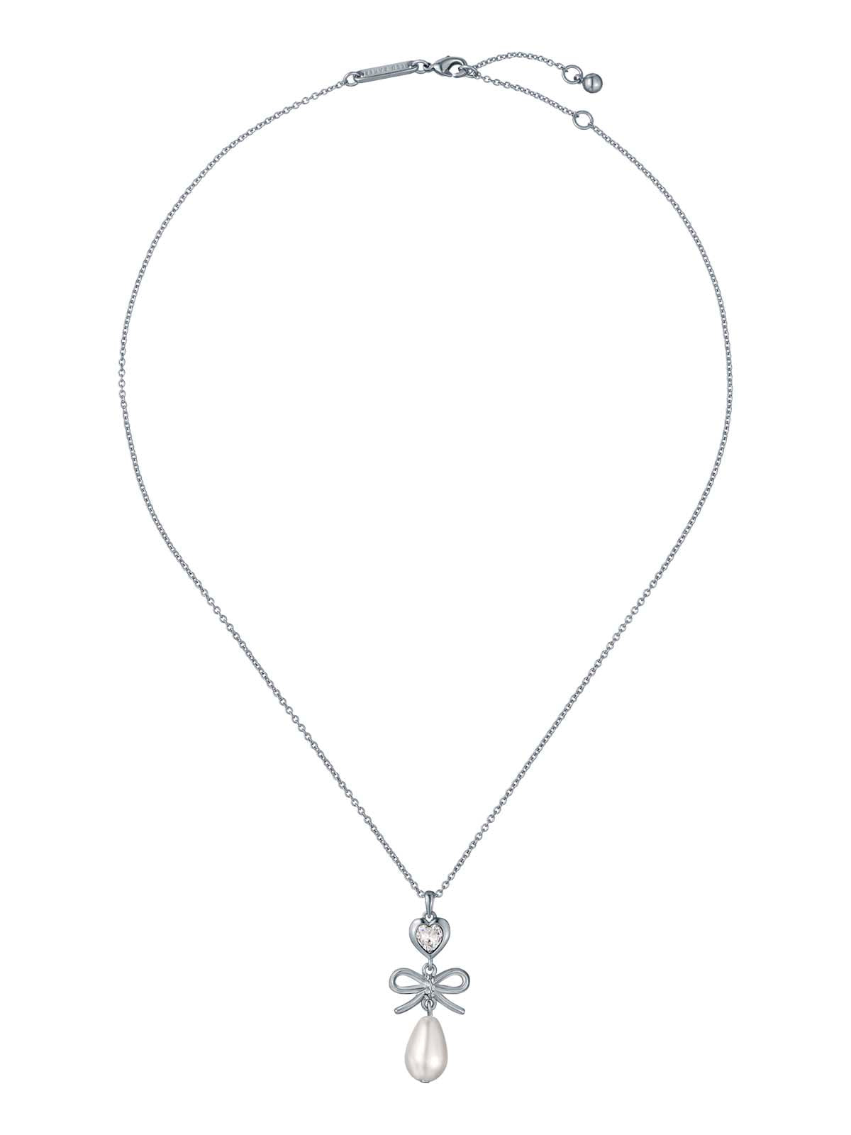 Imogen Icon Charm Heart Bow Pearl Drop Pearl