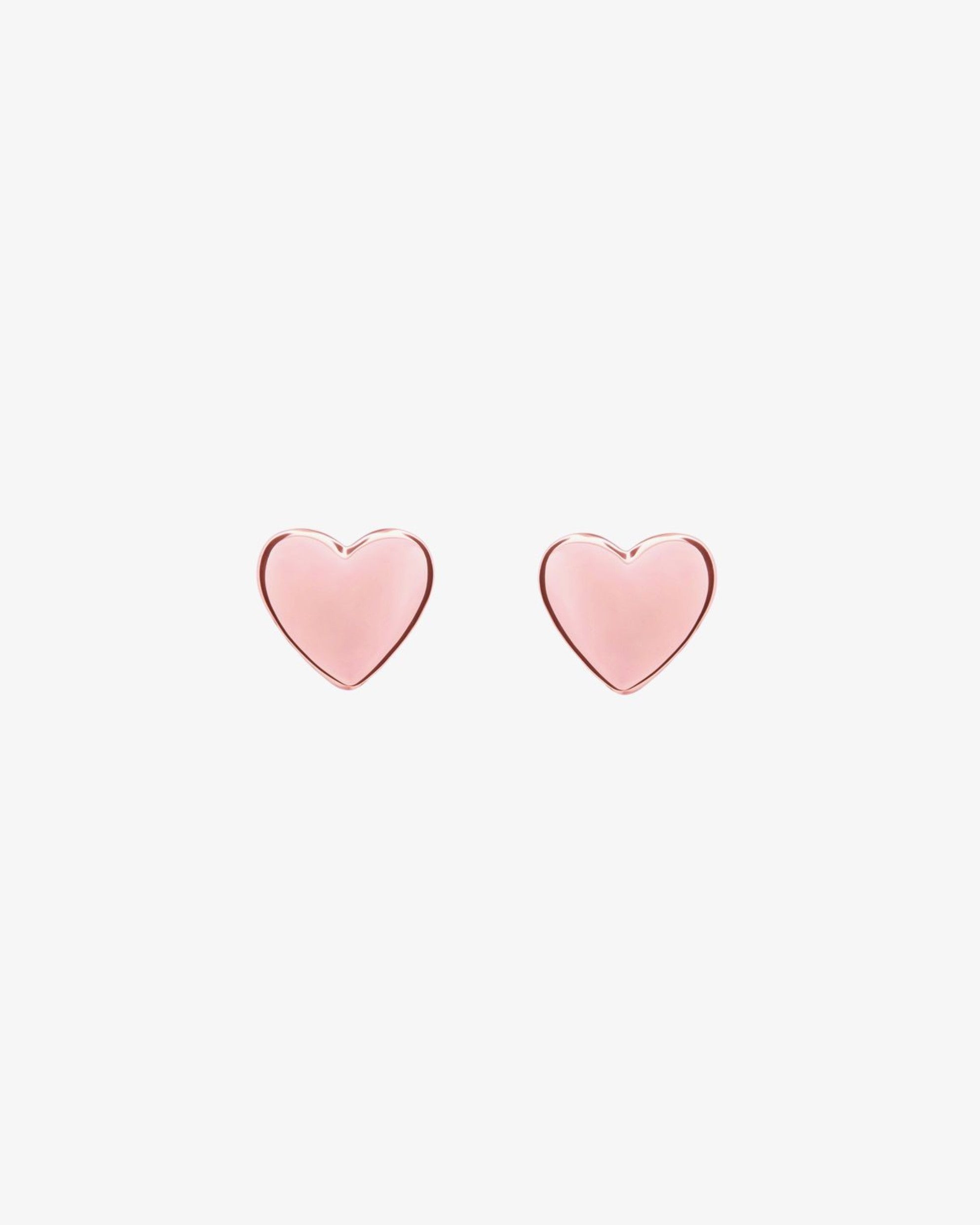 Harly Tiny Heart Stud Earring Rose Gold