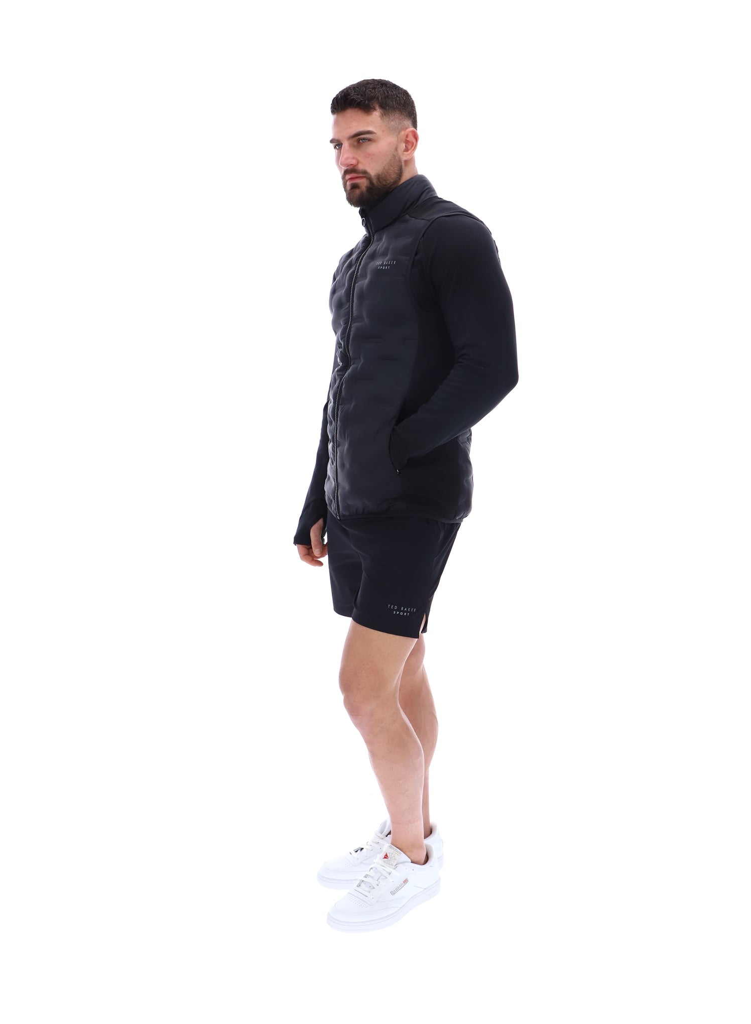 JEREMY Quilted Gilet Black