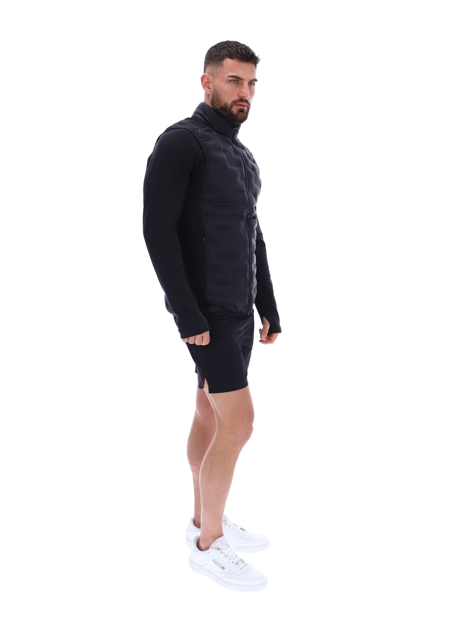JEREMY Quilted Gilet Black