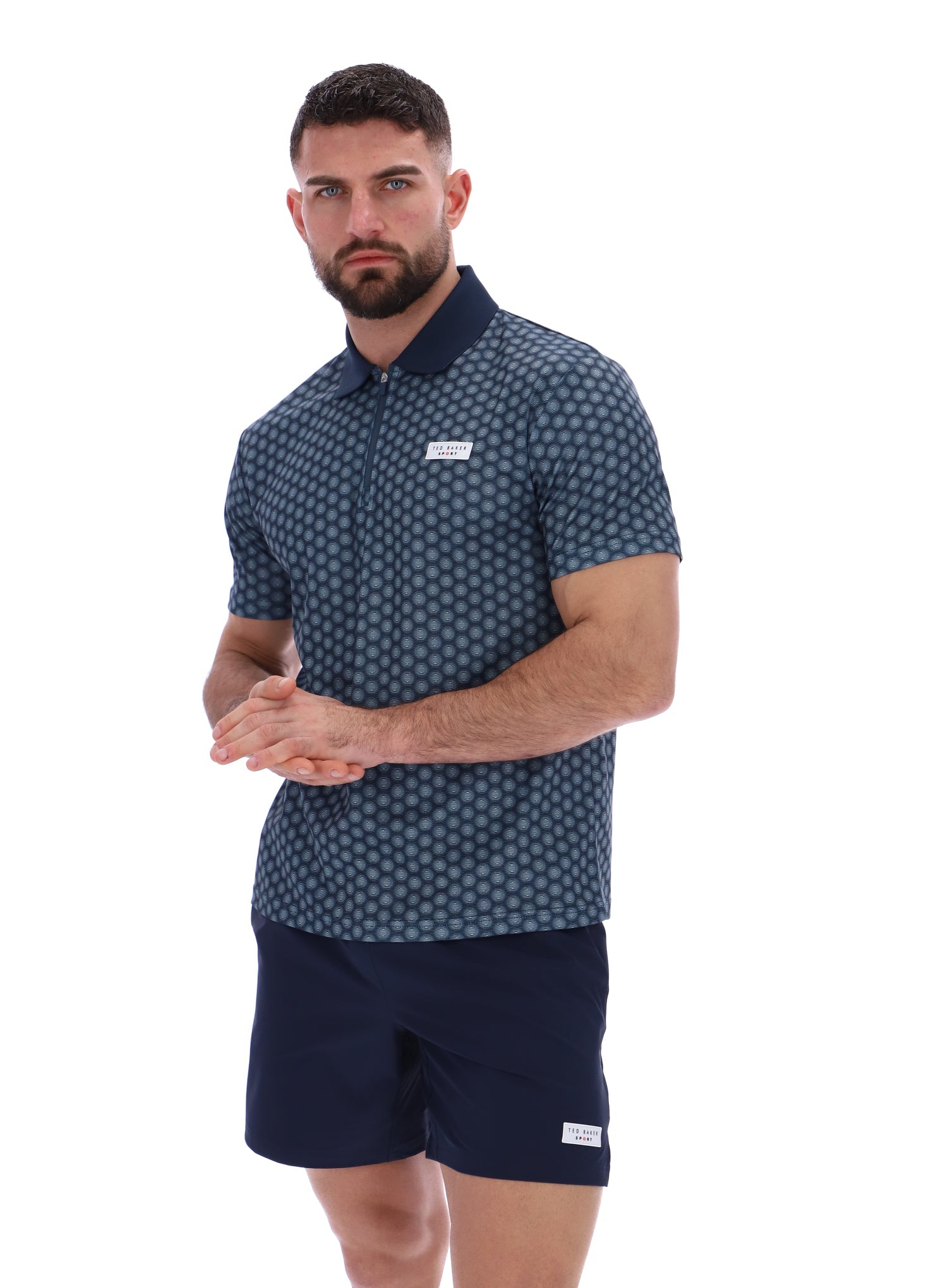 JAYDEN Aop Polo Dark Sapphire