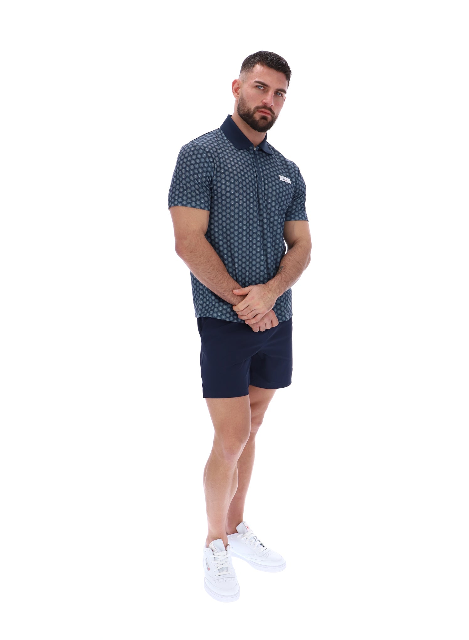 JAYDEN Aop Polo Dark Sapphire