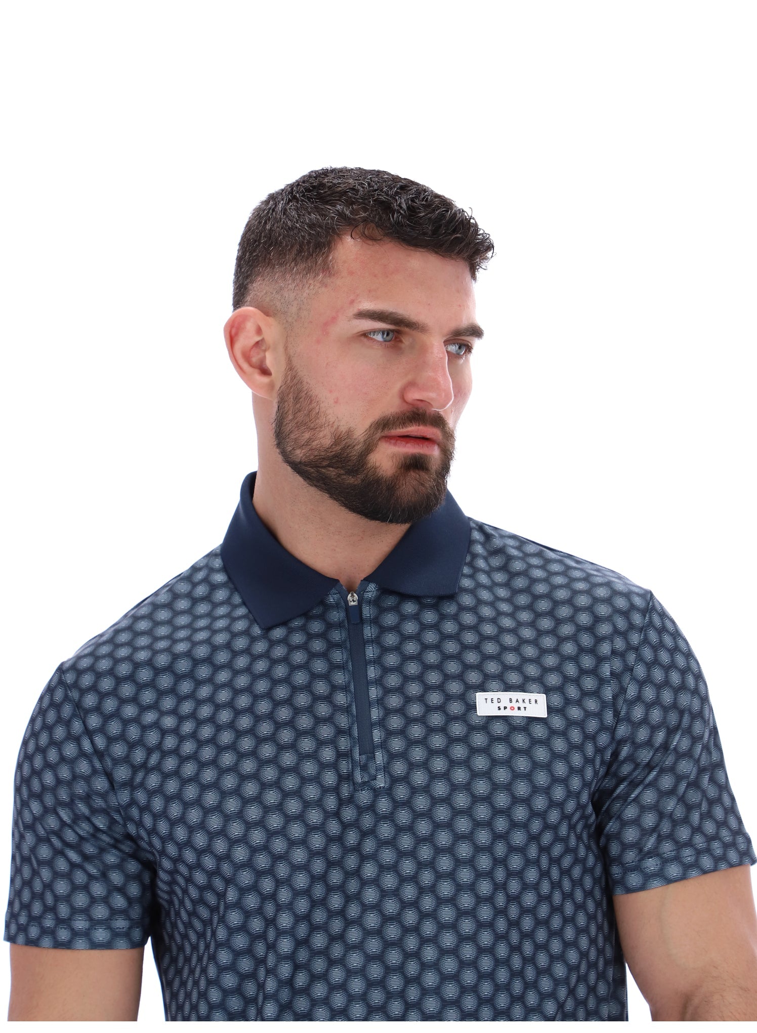 JAYDEN Aop Polo Dark Sapphire