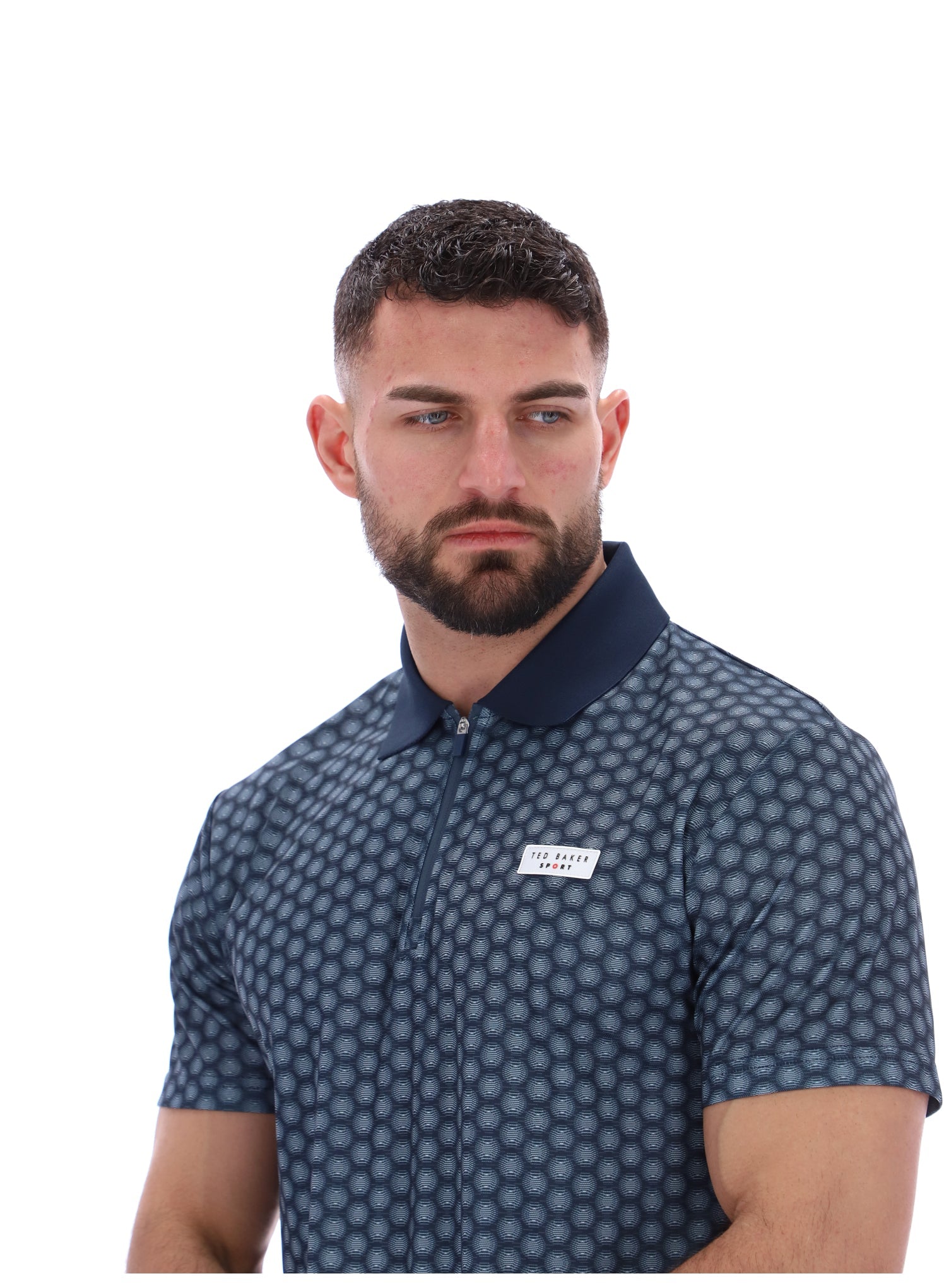 JAYDEN Aop Polo Dark Sapphire