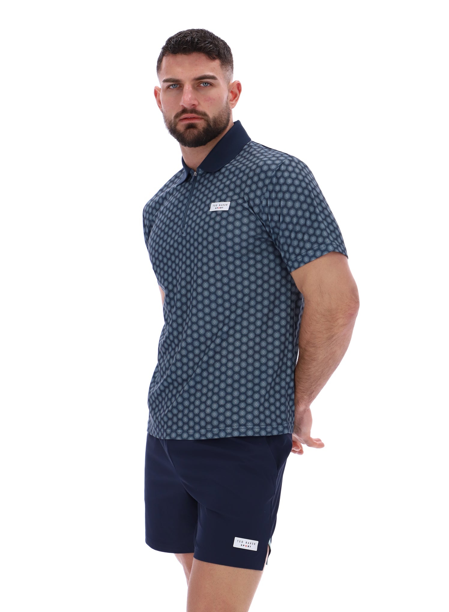 JAYDEN Aop Polo Dark Sapphire