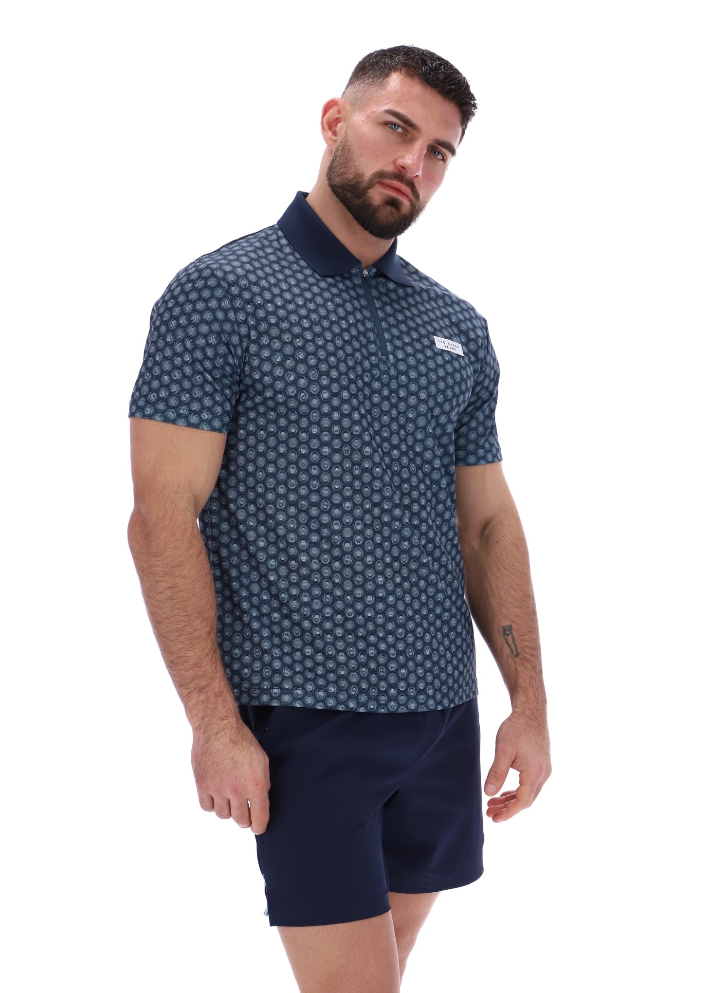JAYDEN Aop Polo Dark Sapphire