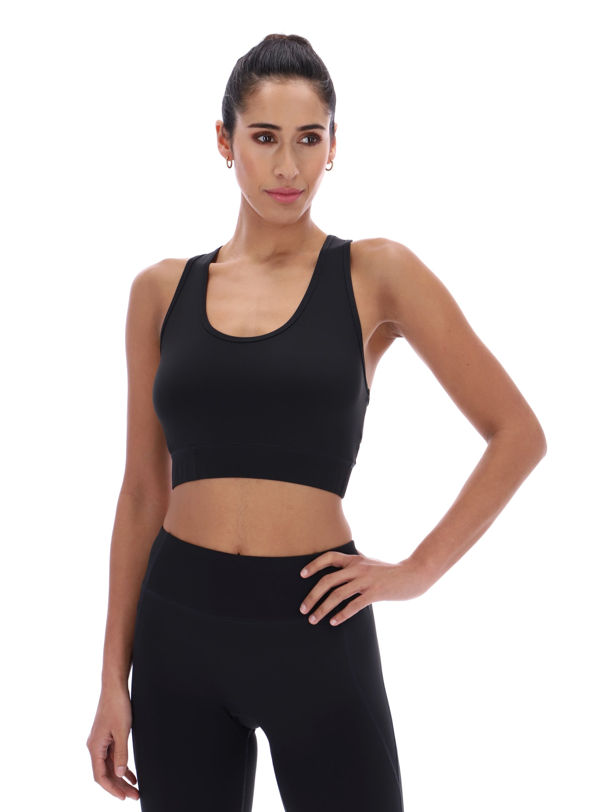 PIKA Studio Racer Back Sports Bra Black