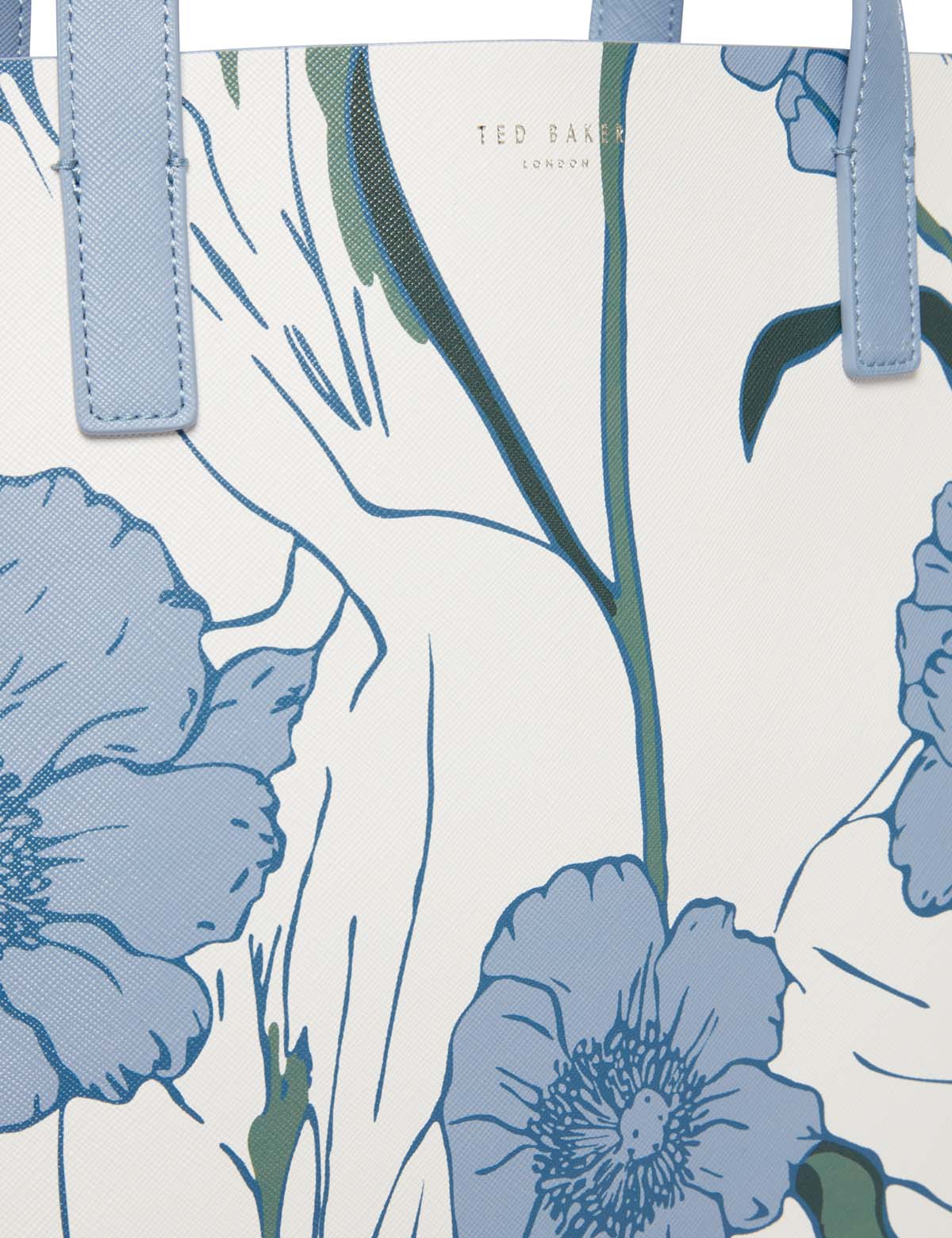 Tipcon Floral Print Large Icon Bag Lt-Blue