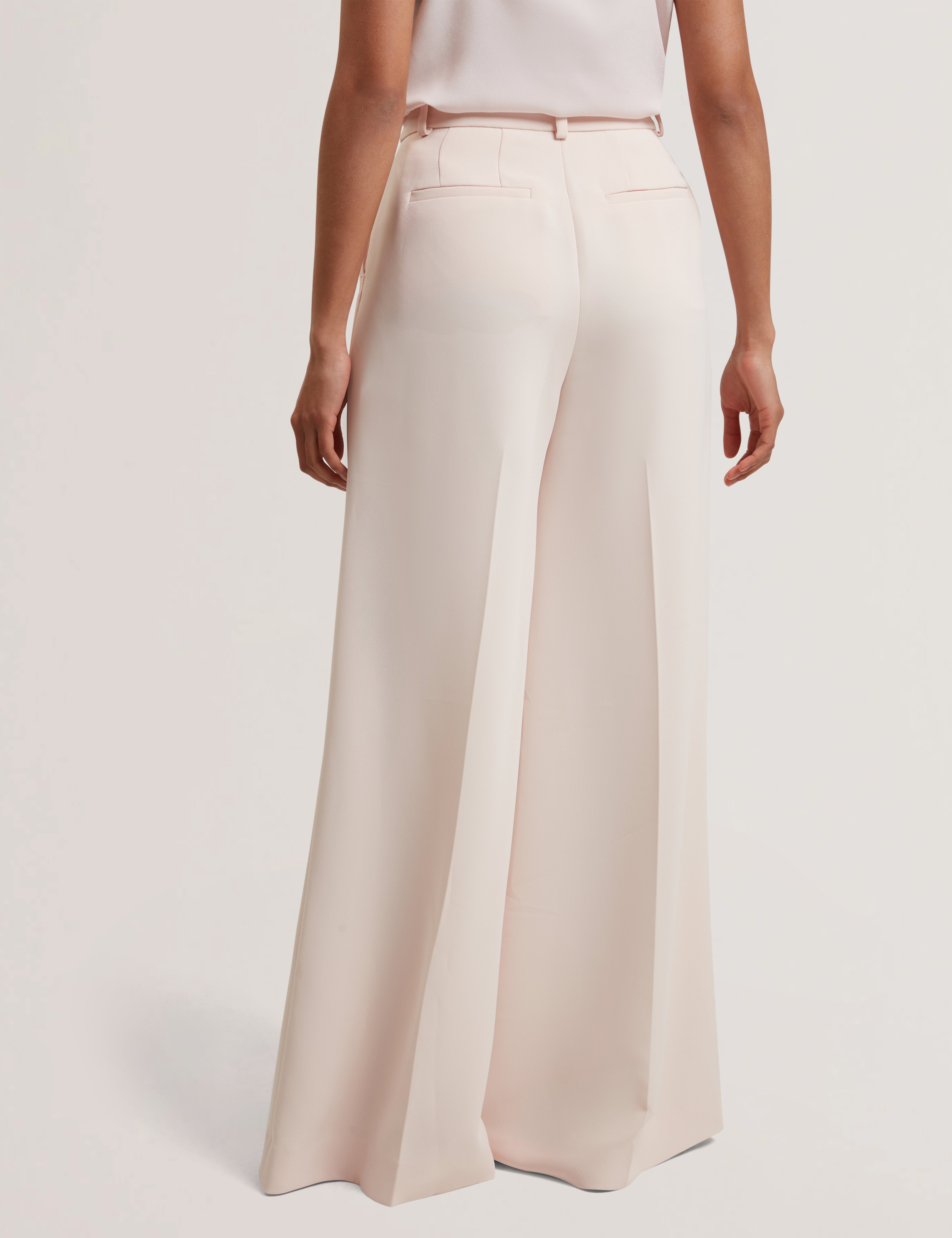Tragat Tailored Wide Leg Trouser Pl-Pink