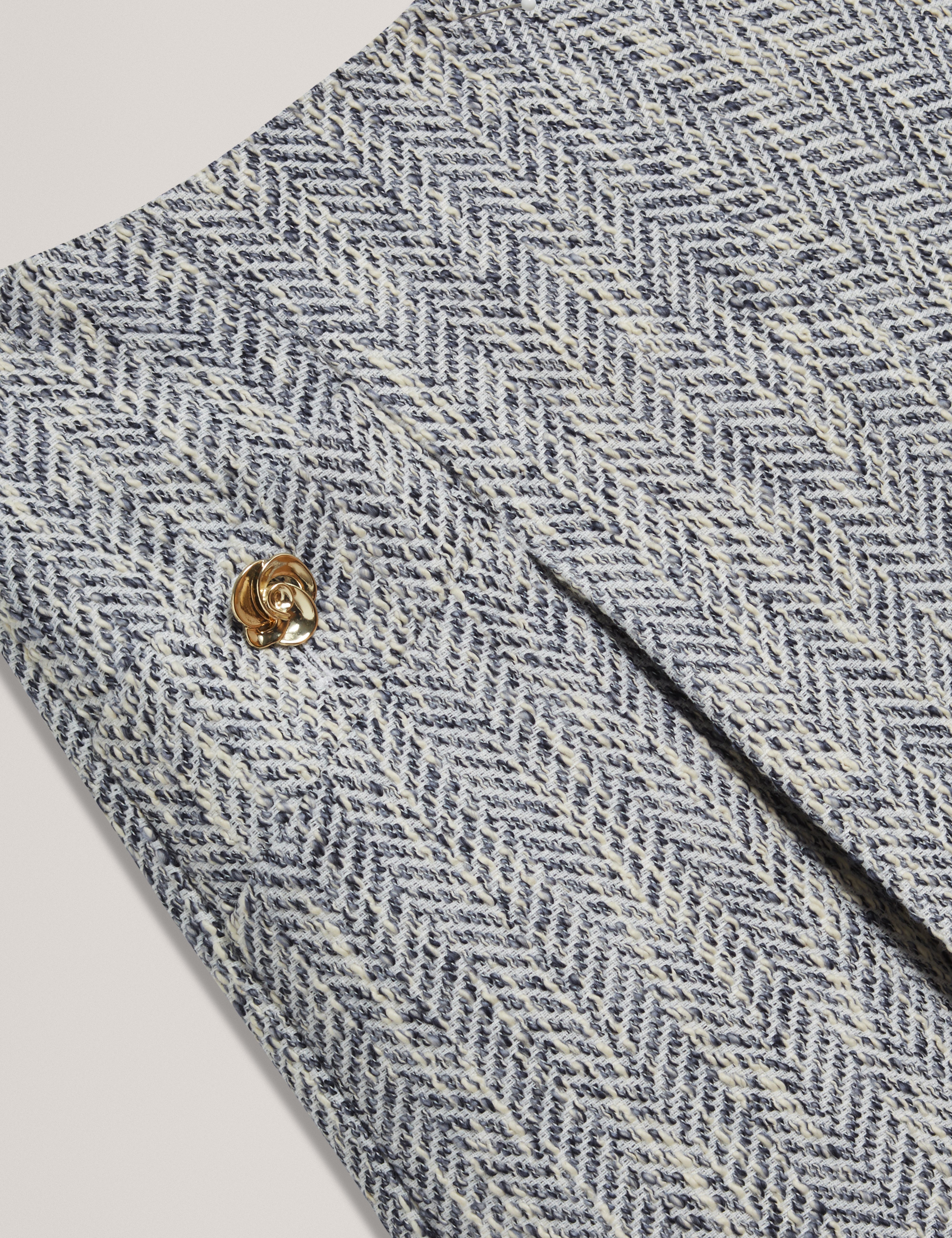 Vulpash Tailored Boucle Short Lt-Blue