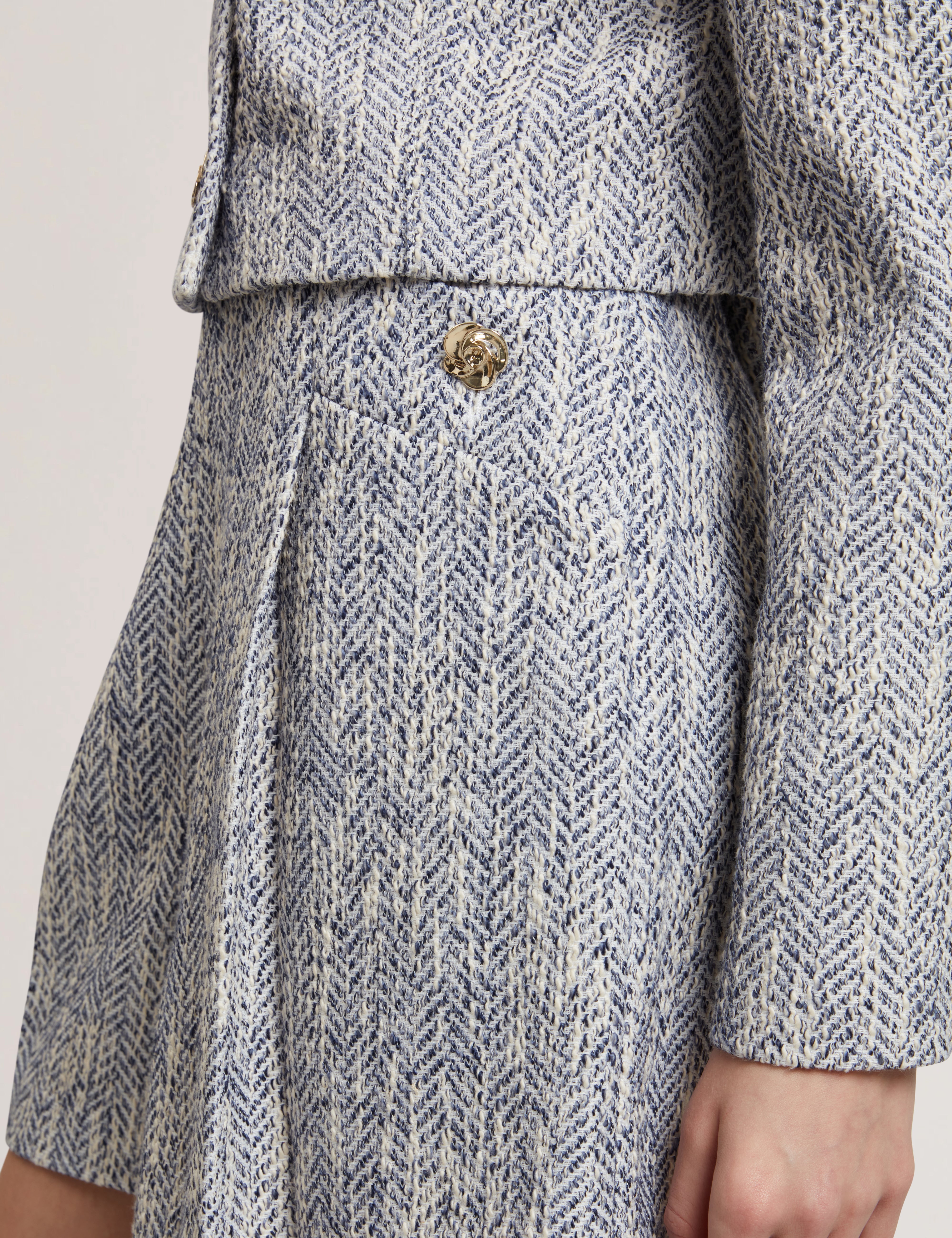 Vulpash Tailored Boucle Short Lt-Blue