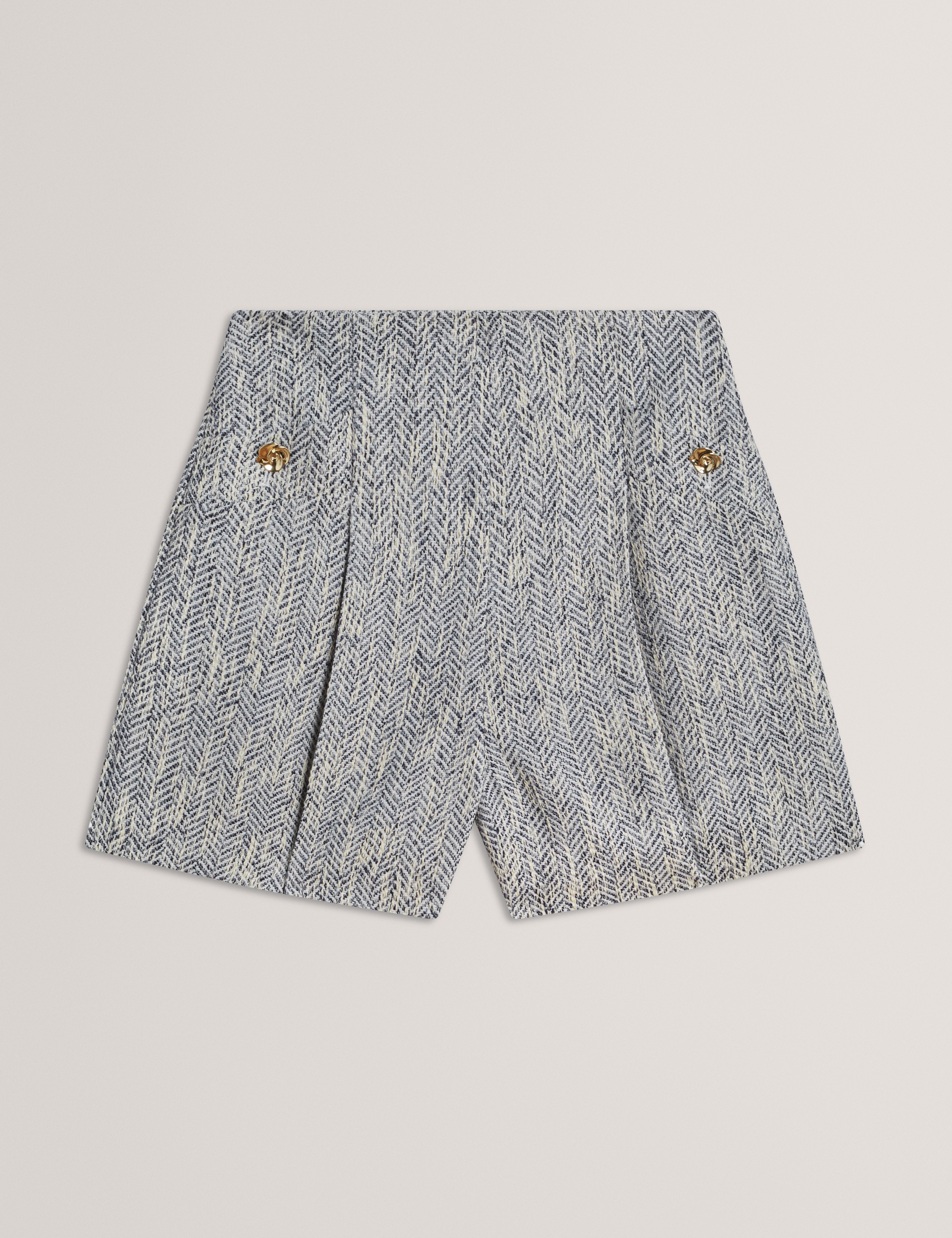 Vulpash Tailored Boucle Short Lt-Blue