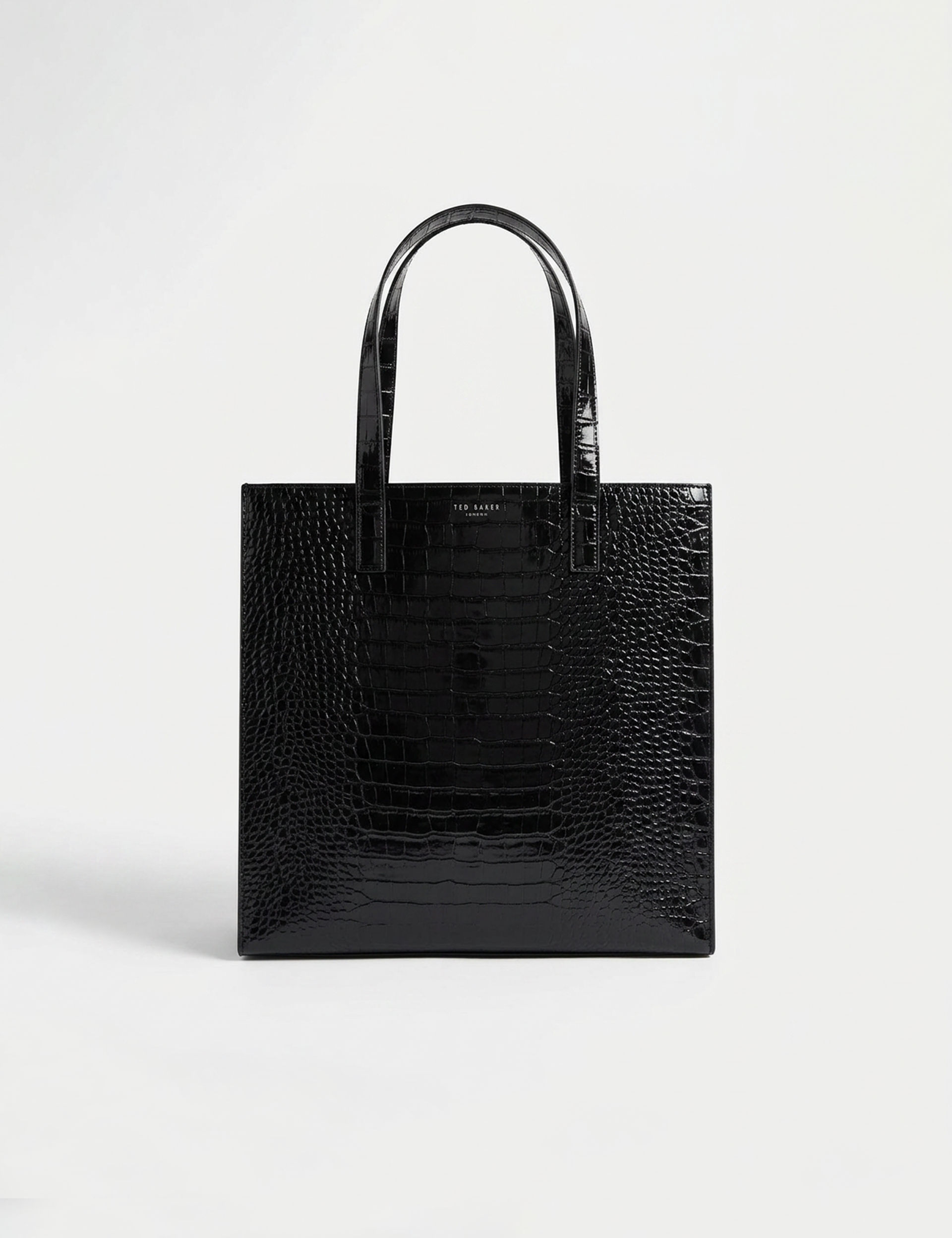 Wenella Croc Effect Large Icon Bag Black