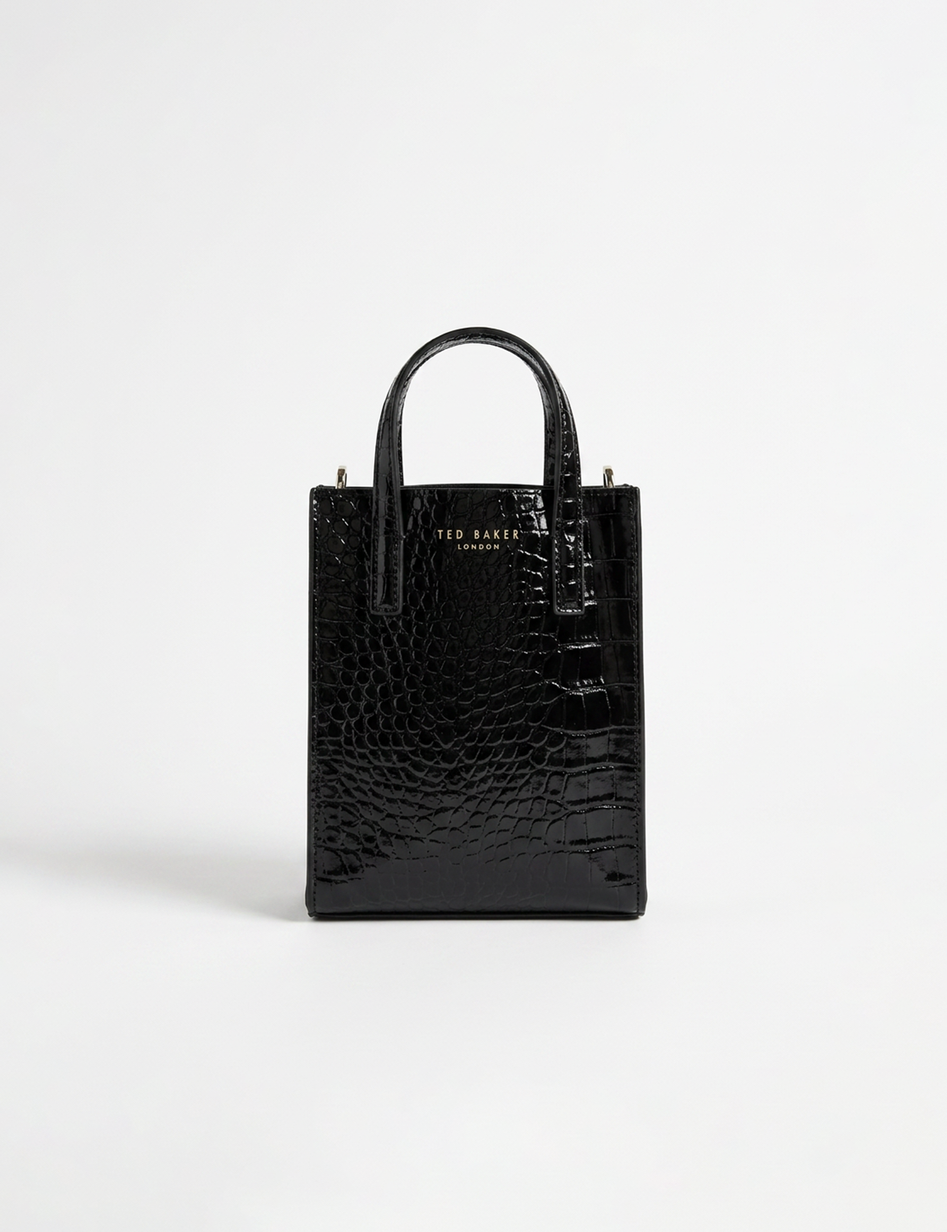 Wenissa Croc Effect Mini Icon Bag Black