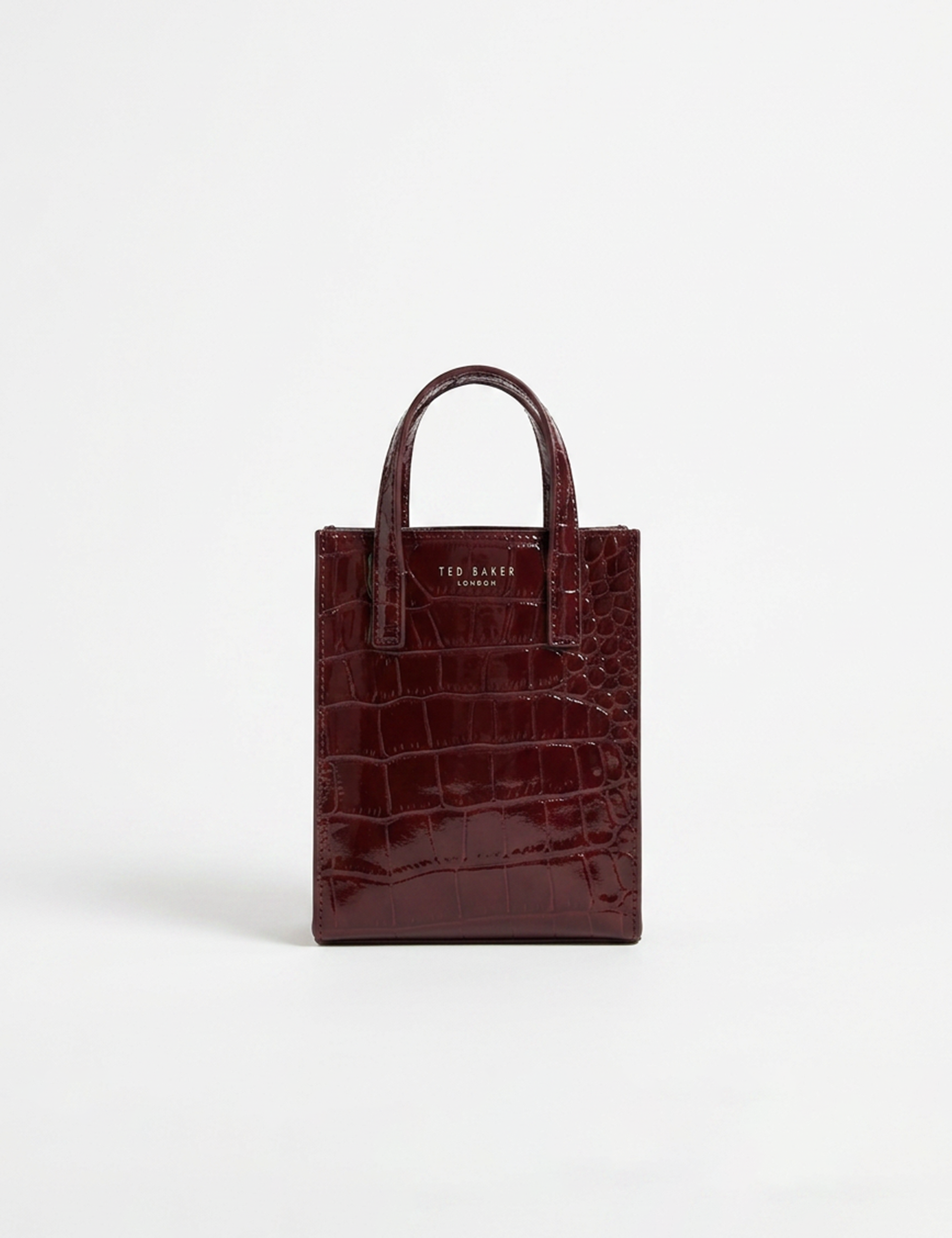 Wenissa Croc Effect Mini Icon Bag Oxblood