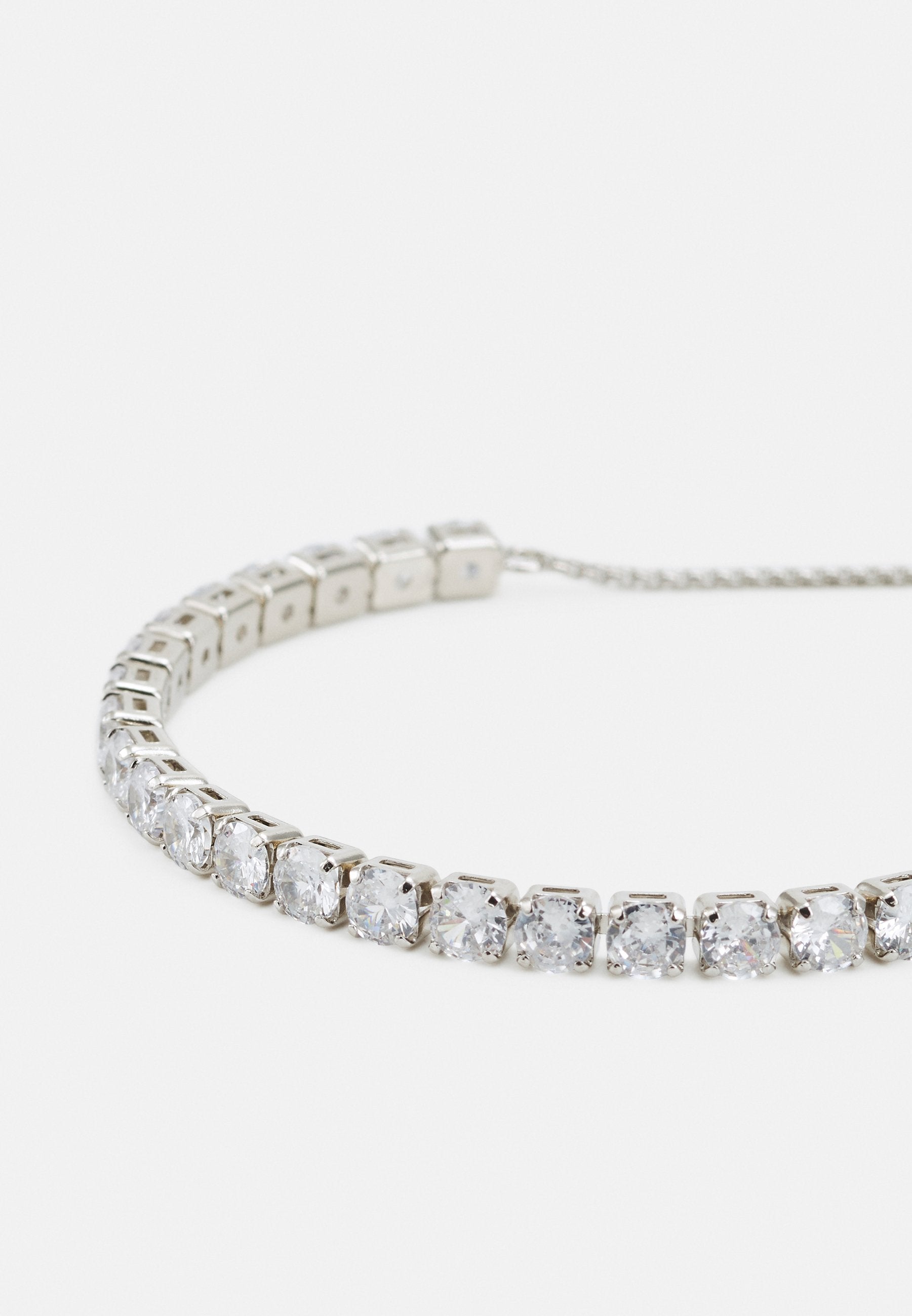 Melrah Icon Crystal Slider Bracelet Silver