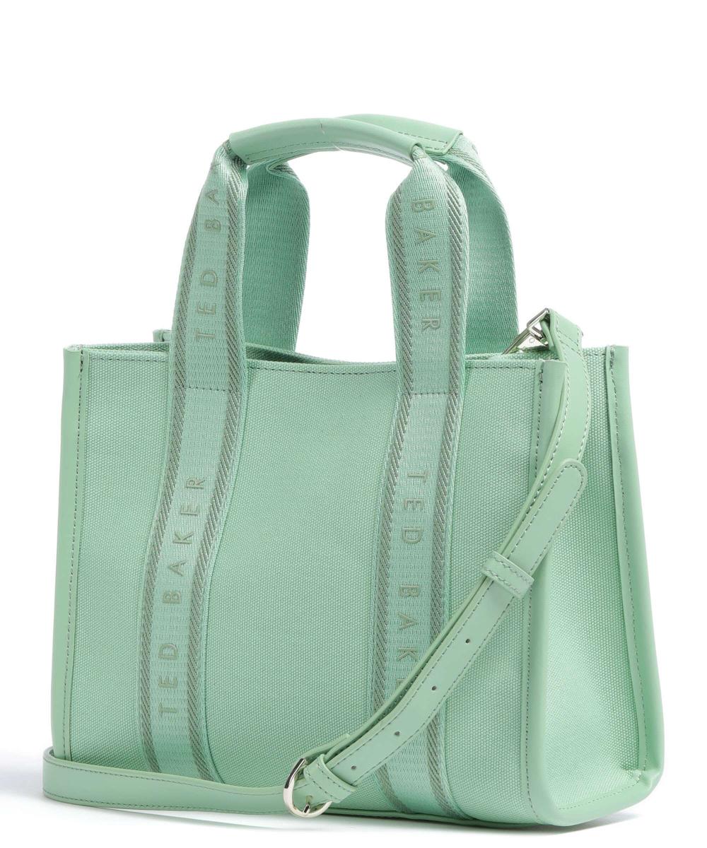 Georjea Branded Webbing Canvas Small Tote Pl-Green