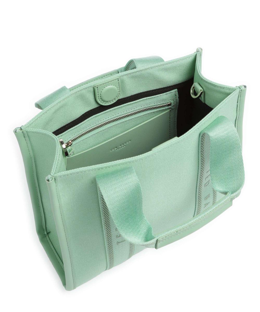 Georjea Branded Webbing Canvas Small Tote Pl-Green