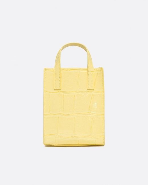 Gatocon Mini Croc Detail Icon Bag Lt-Yellow