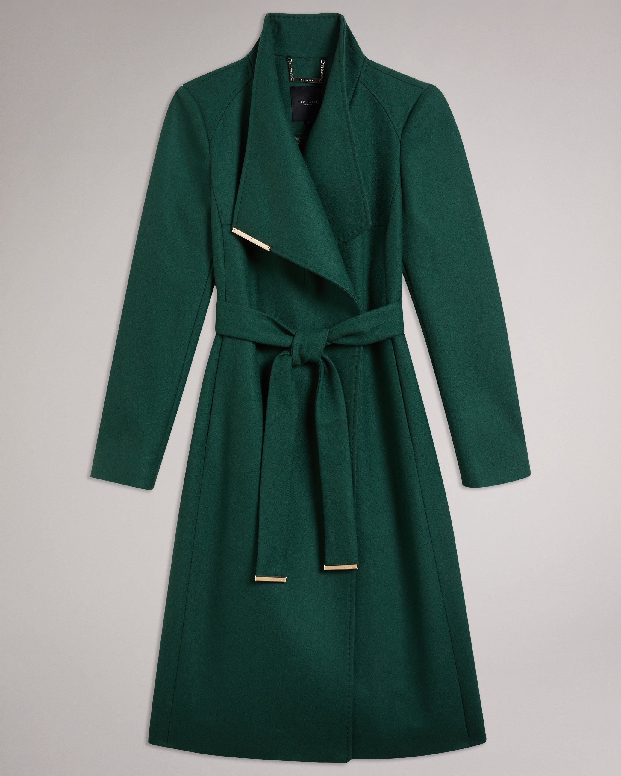 Rose Wool Wrap Coat